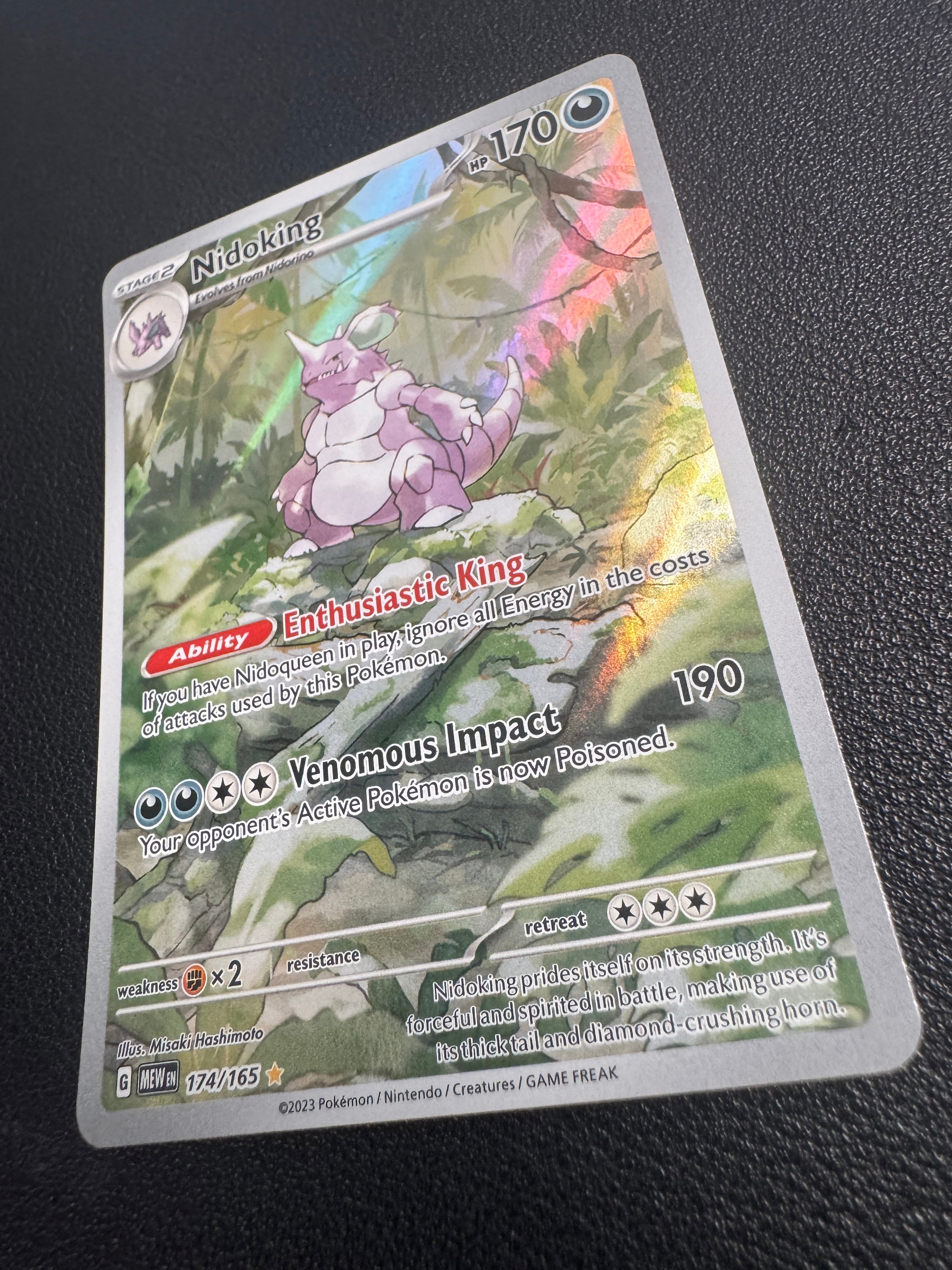 Nidoking (Illustration Rare) 174/165 Scarlet & Violet 151 Pokémon TCG