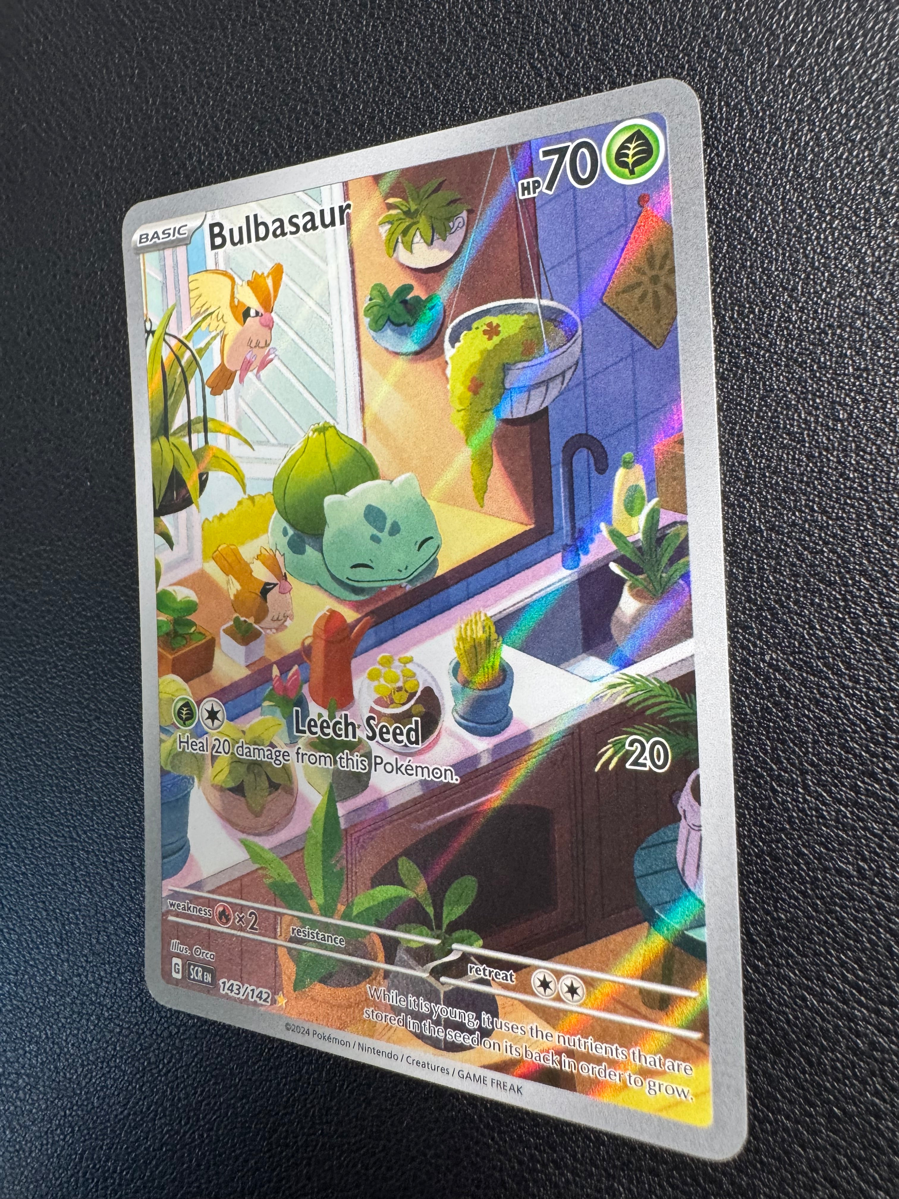 Bulbasaur (Illustration Rare) 143/142 Stellar Crown Pokémon TCG