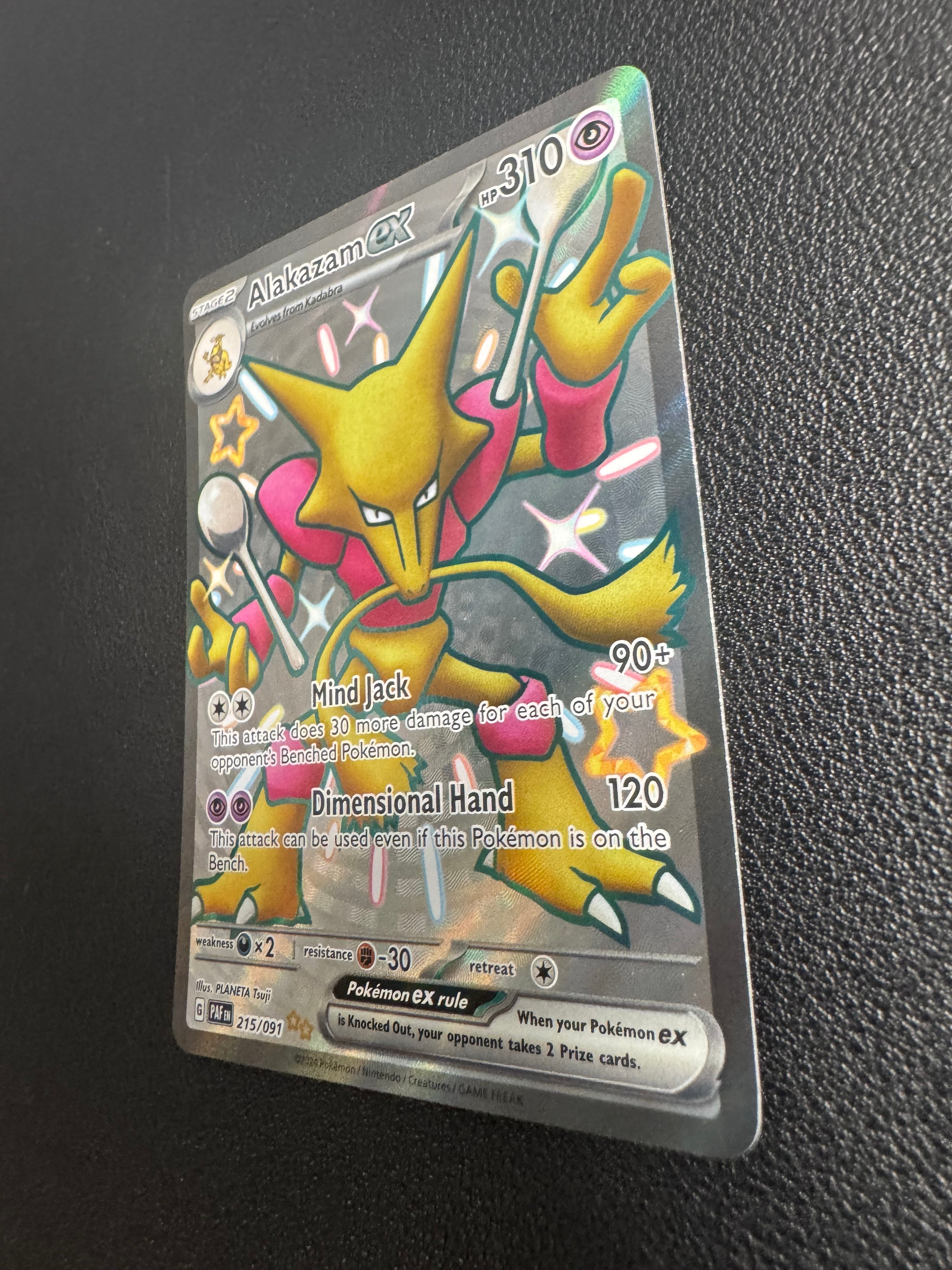 Alakazam ex (Shiny Ultra Rare) 215/091 Paldean Fates Pokémon TCG