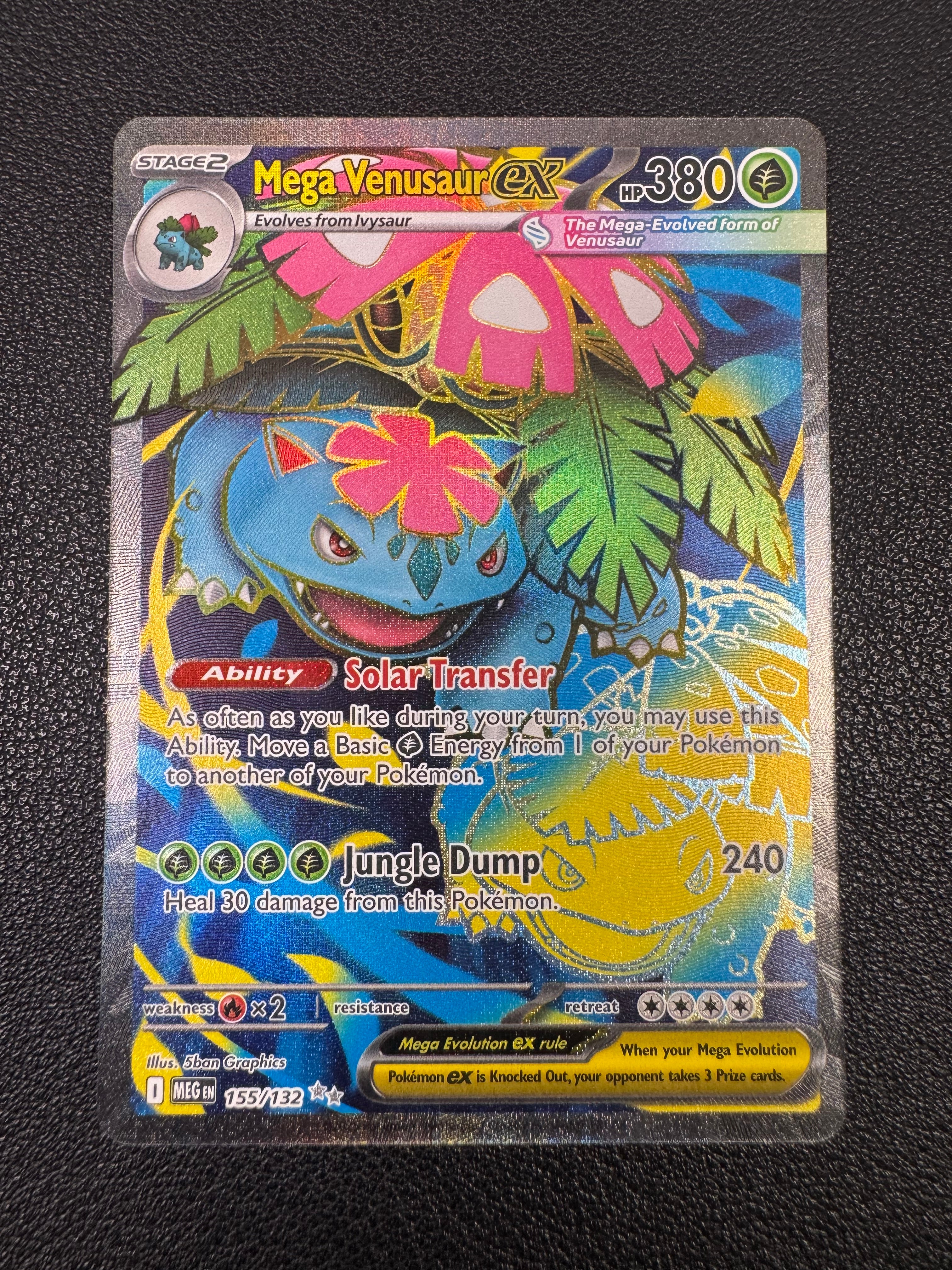 Mega Venusaur ex (Ultra Rare) 155/132 Mega Evolution Pokémon TCG