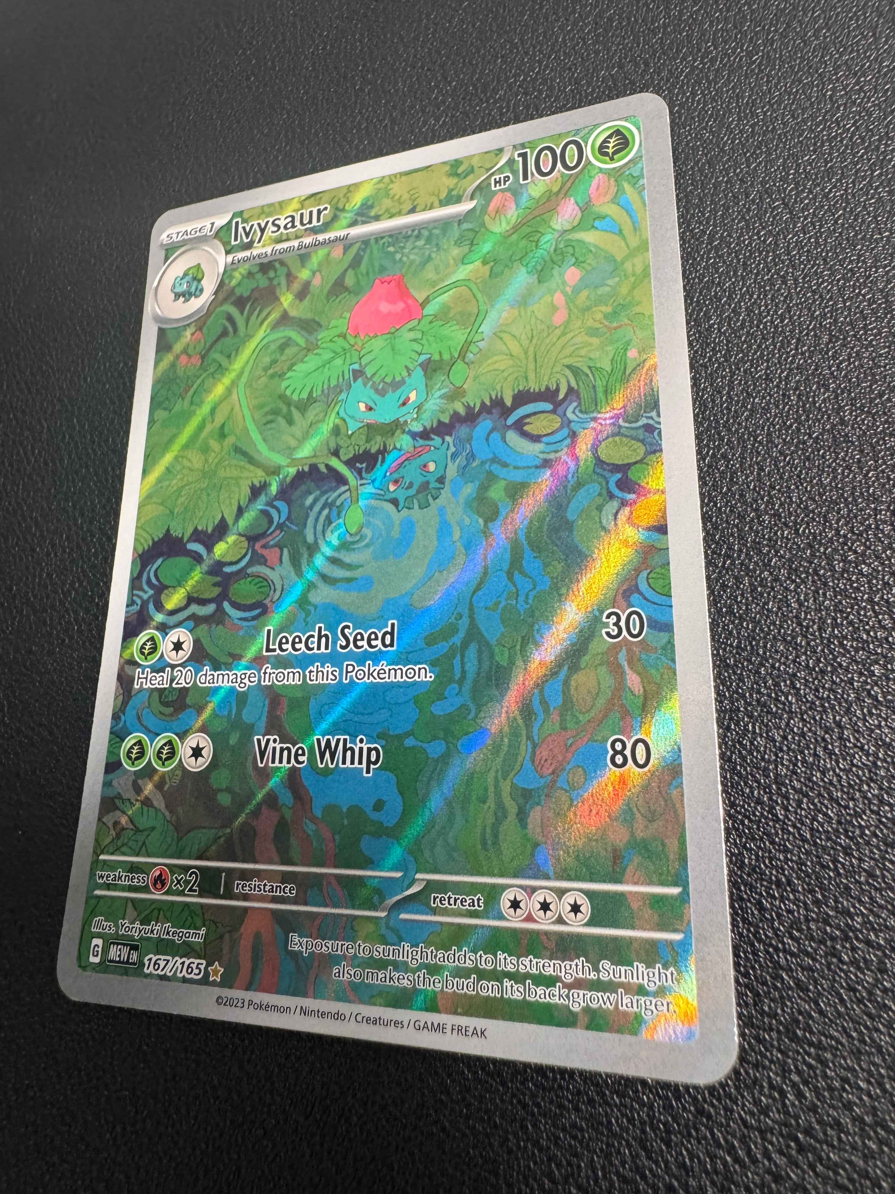 Ivysaur (Illustration Rare) 167/165 Scarlet & Violet 151 Pokémon TCG