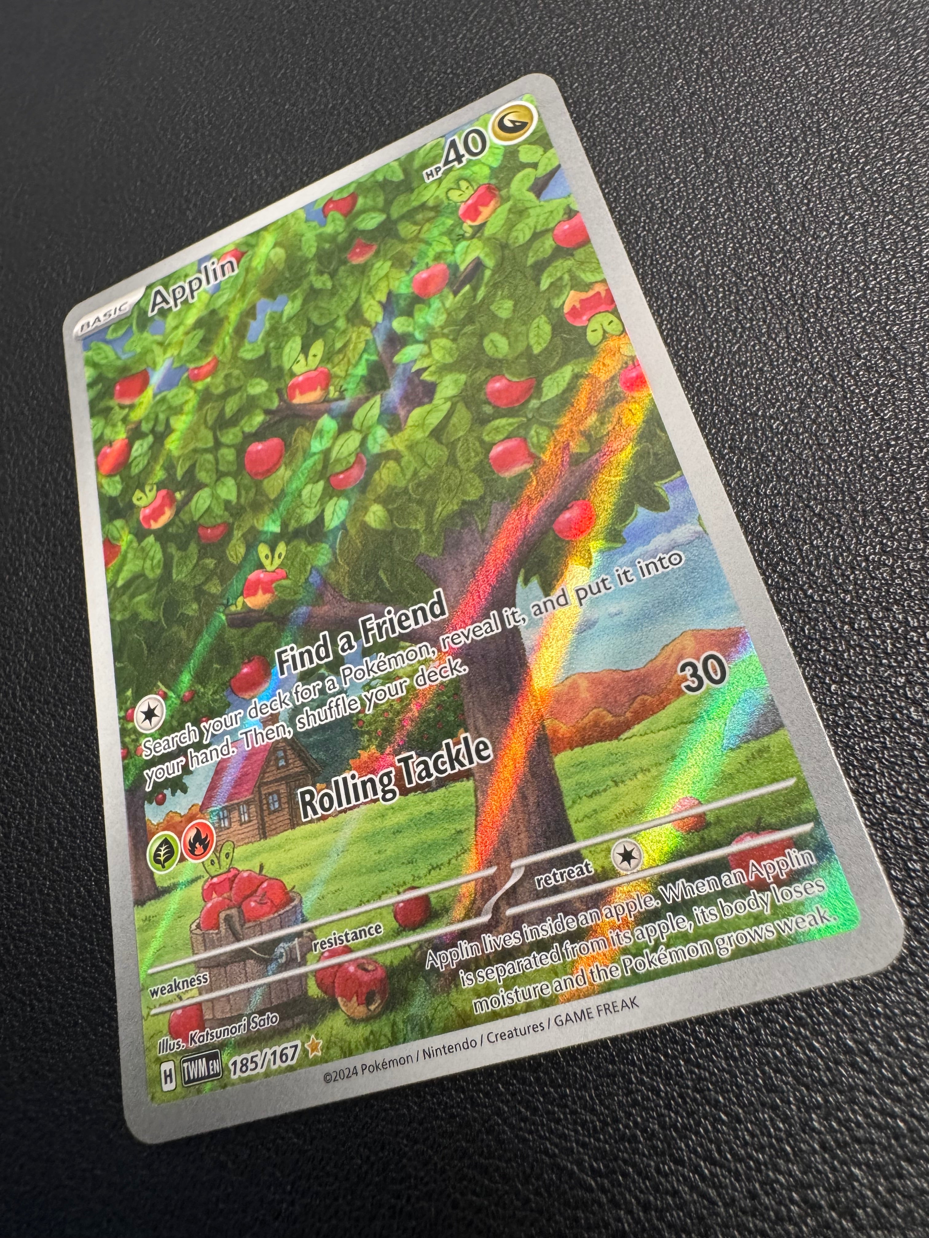 Applin (Illustration Rare) 185/167 Twilight Masquerade Pokémon TCG