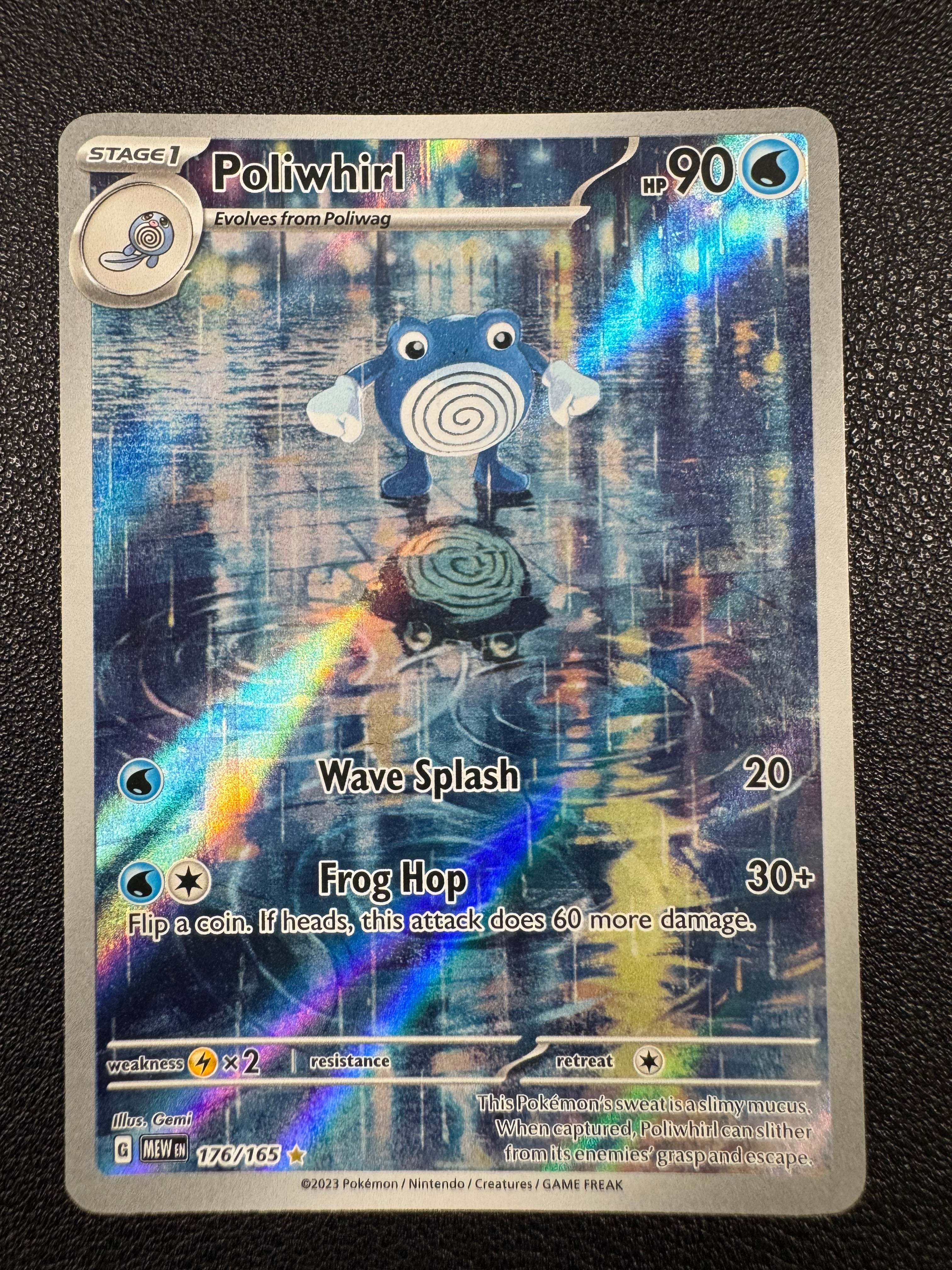 Poliwhirl (Illustration Rare) 176/165 Scarlet & Violet 151 Pokémon TCG