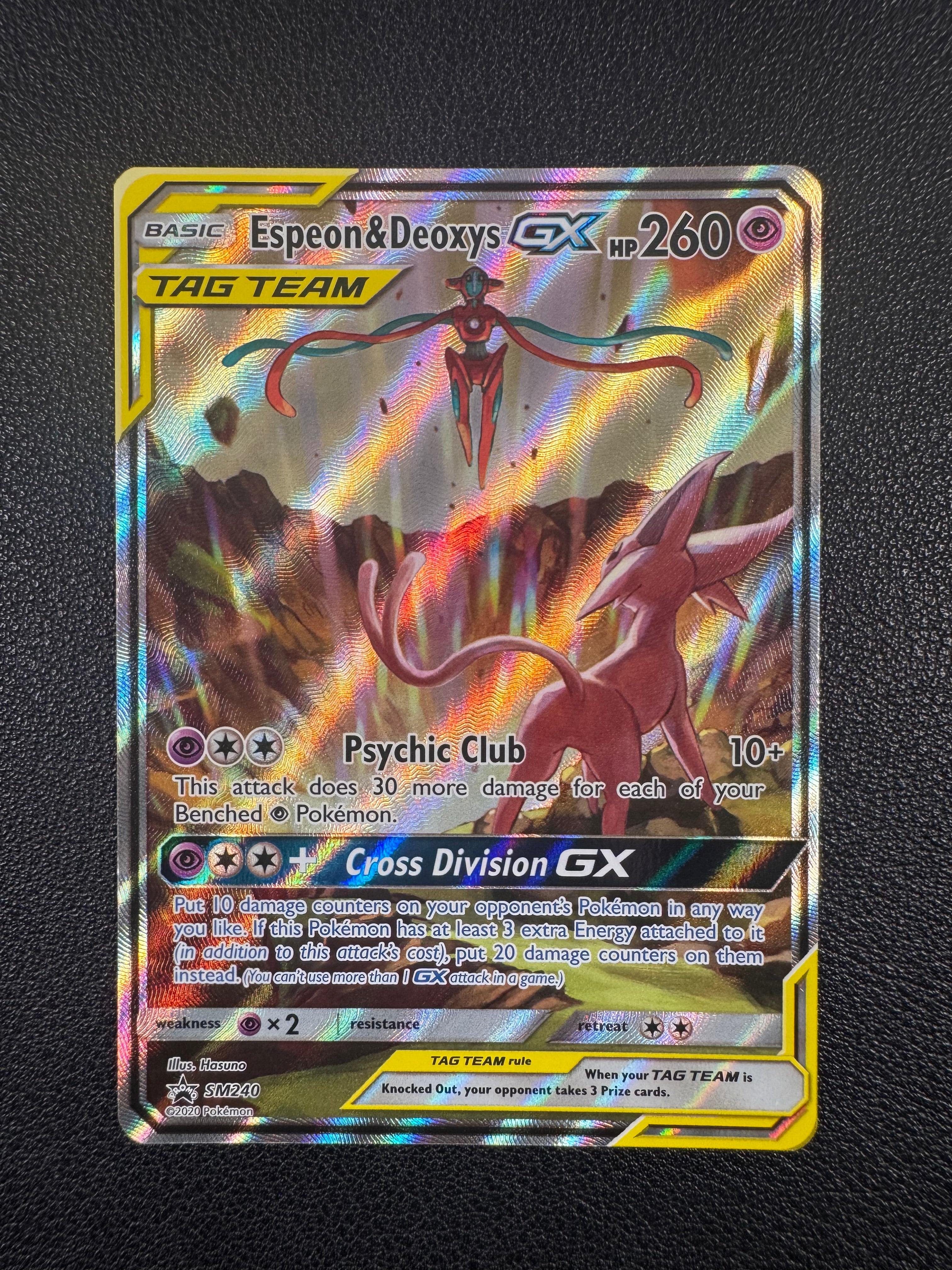 Espeon & Deoxys GX (Promo) SM240 SM Promos Pokémon TCG