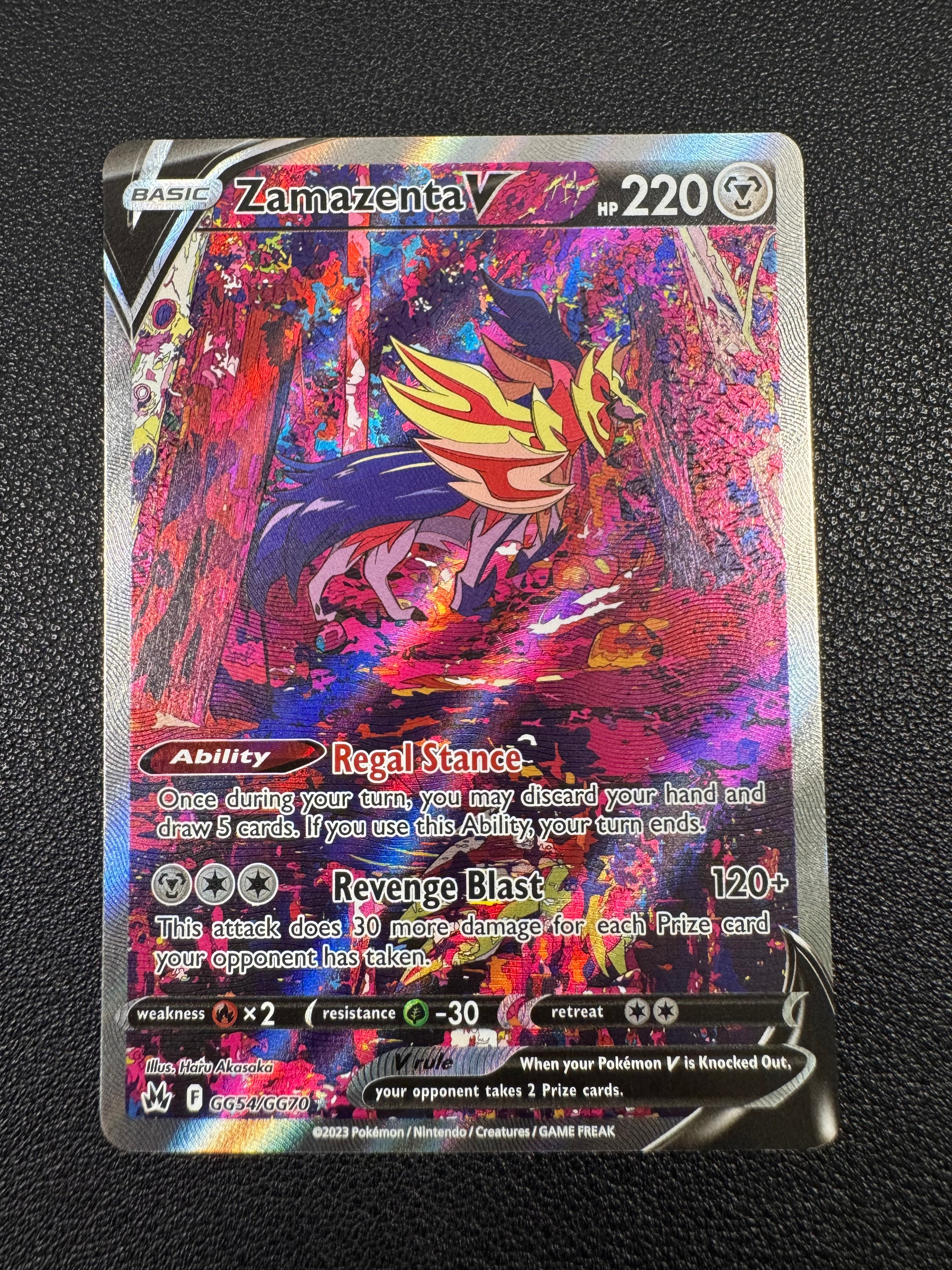 Zamazenta V (Ultra Rare) GG54/GG70 Crown Zenith: Galarian Gallery Pokémon TCG