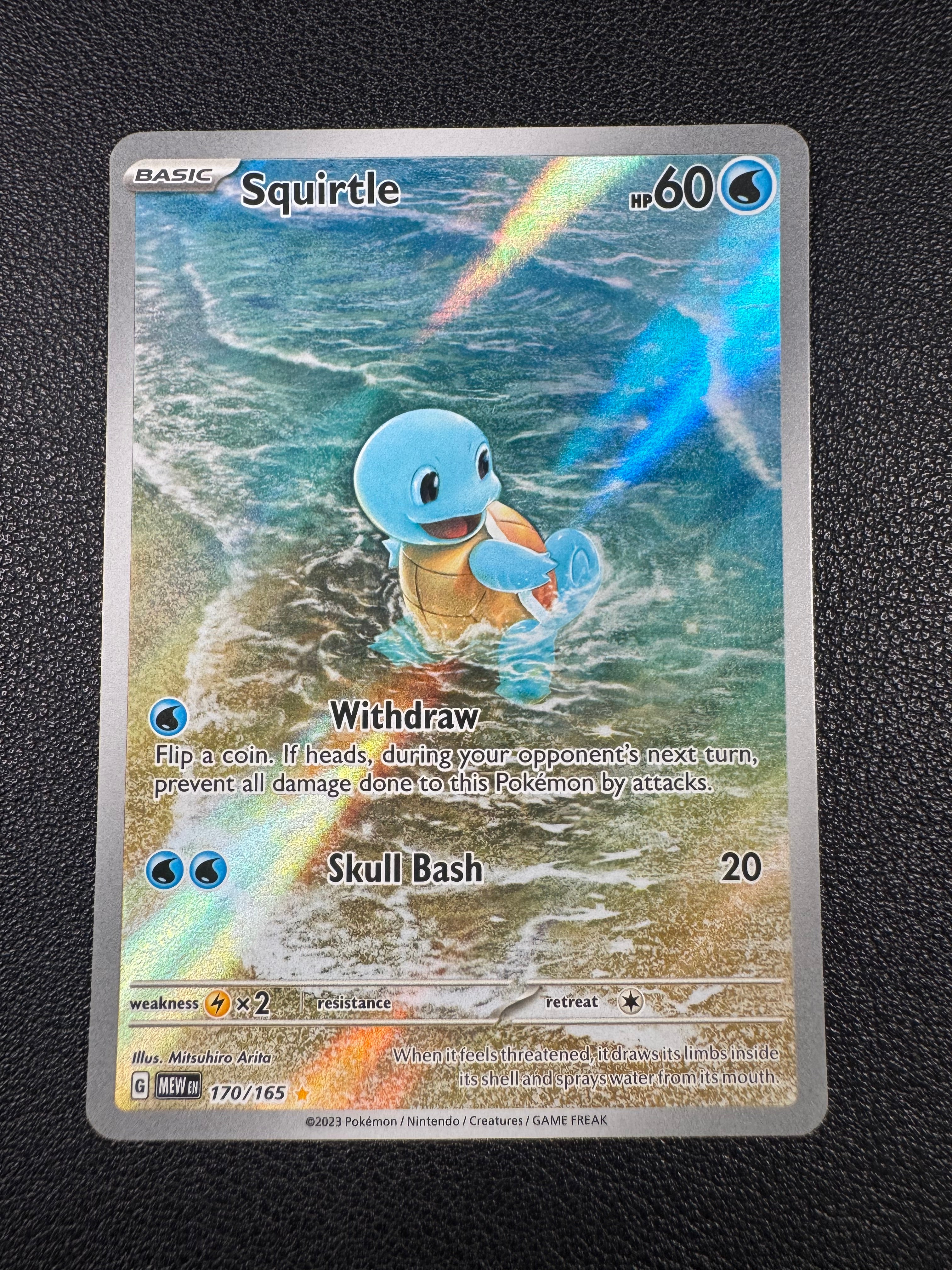 Squirtle (Illustration Rare) 170/165 Scarlet & Violet 151 Pokémon TCG