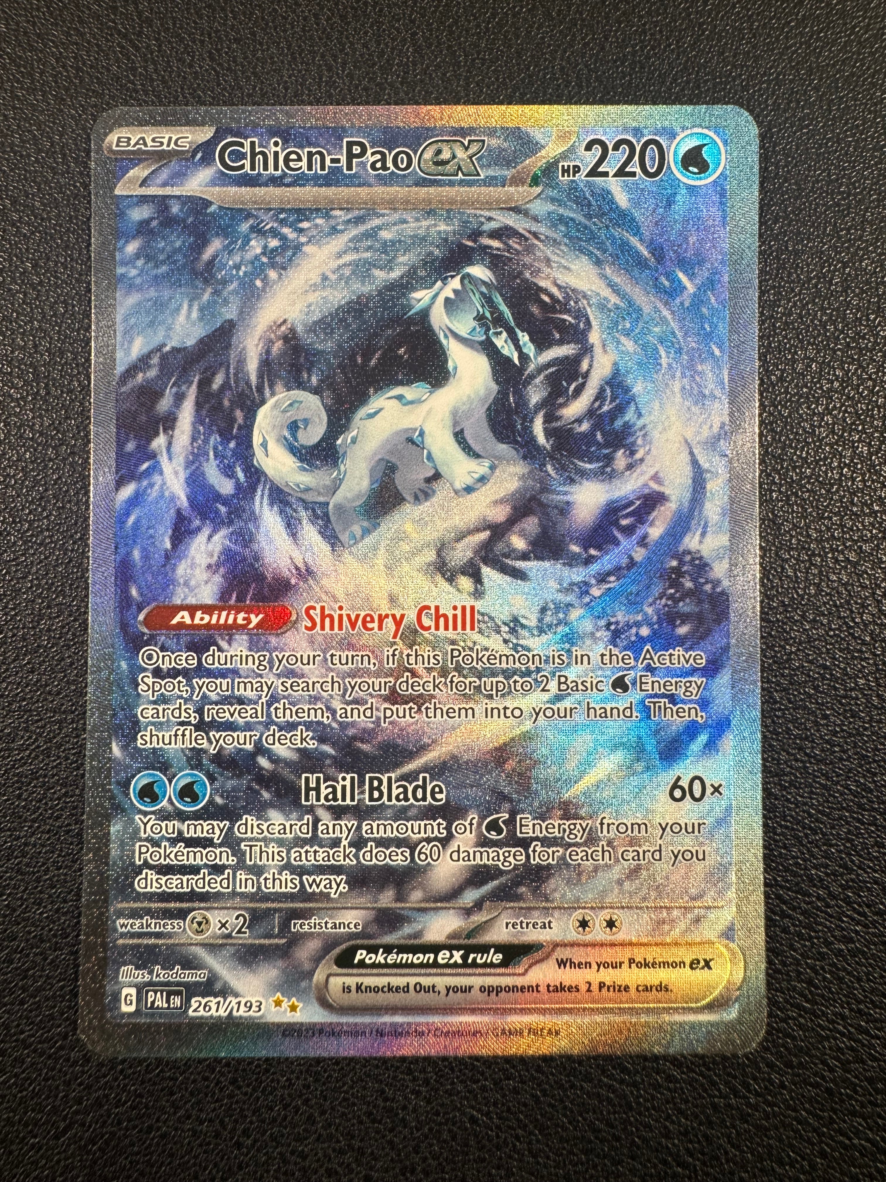 Chien-Pao ex (Special Illustration Rare) 261/193 Paldea Evolved Pokémon TCG