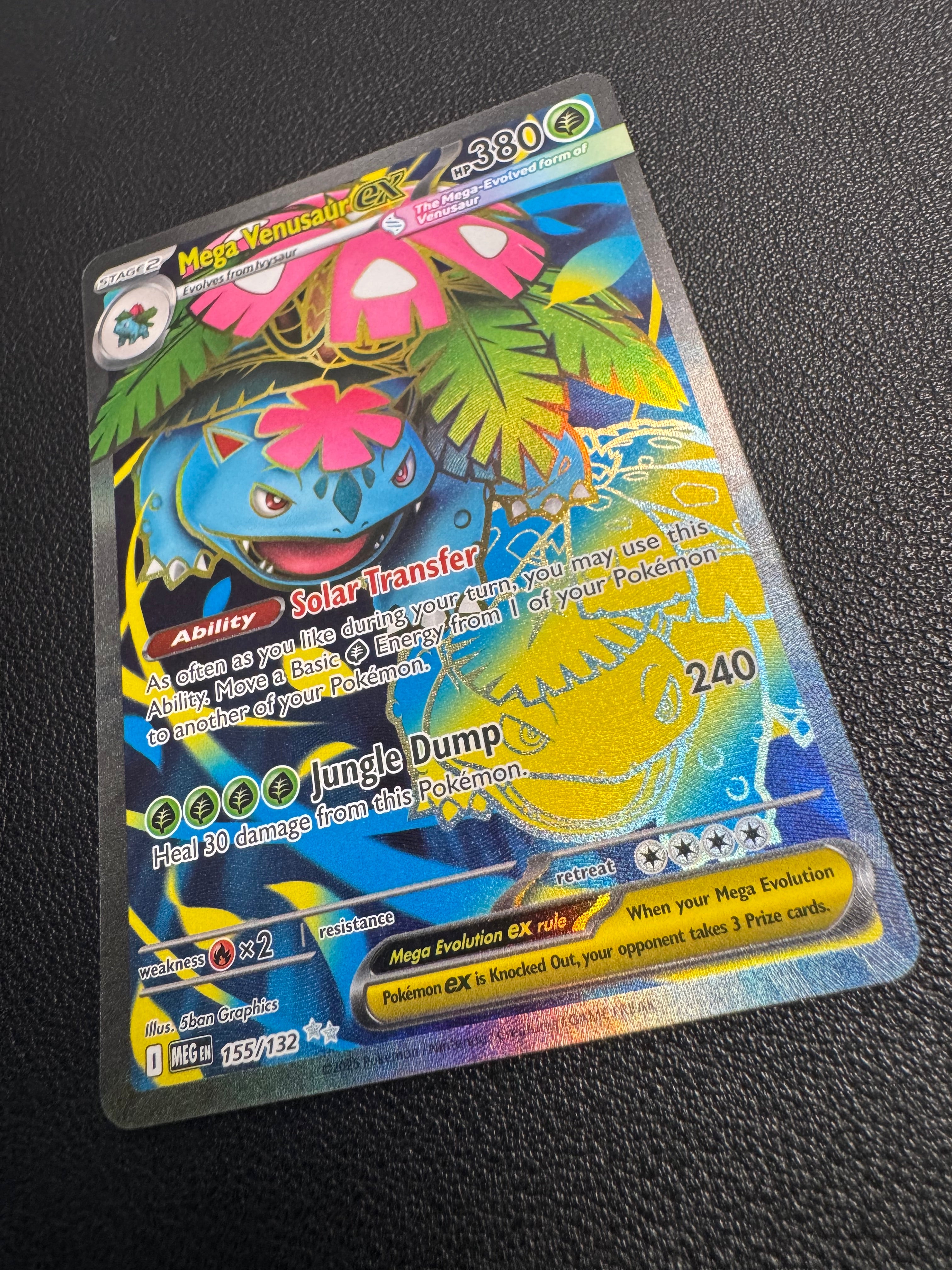 Mega Venusaur ex (Ultra Rare) 155/132 Mega Evolution Pokémon TCG
