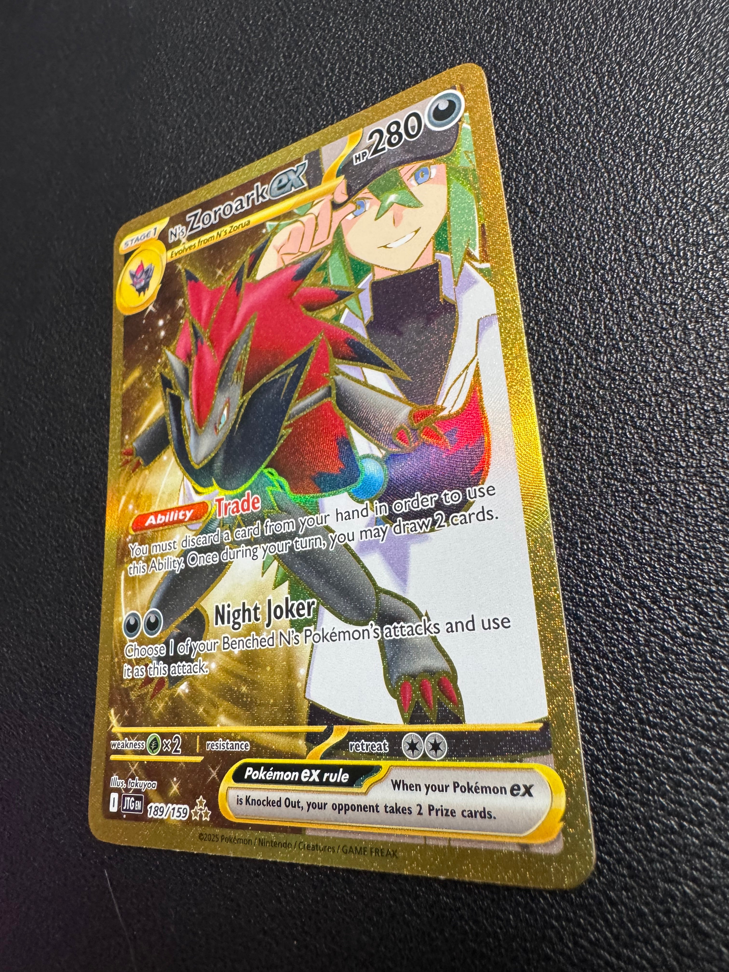 N's Zoroark ex (Hyper Rare) 189/159 Journey Together Pokémon TCG