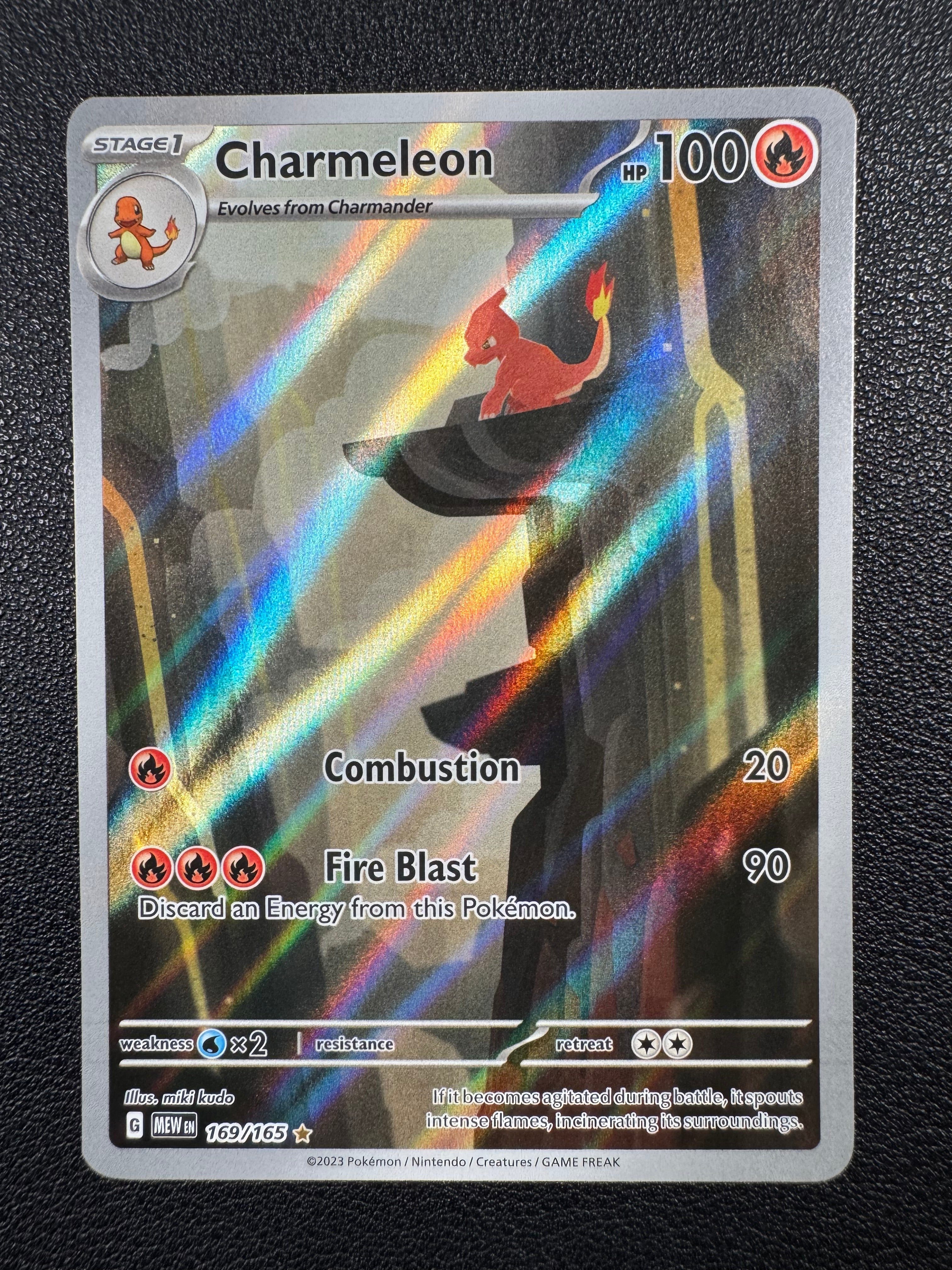 Charmeleon (Illustration Rare) 169/165 Scarlet & Violet 151 Pokémon TCG