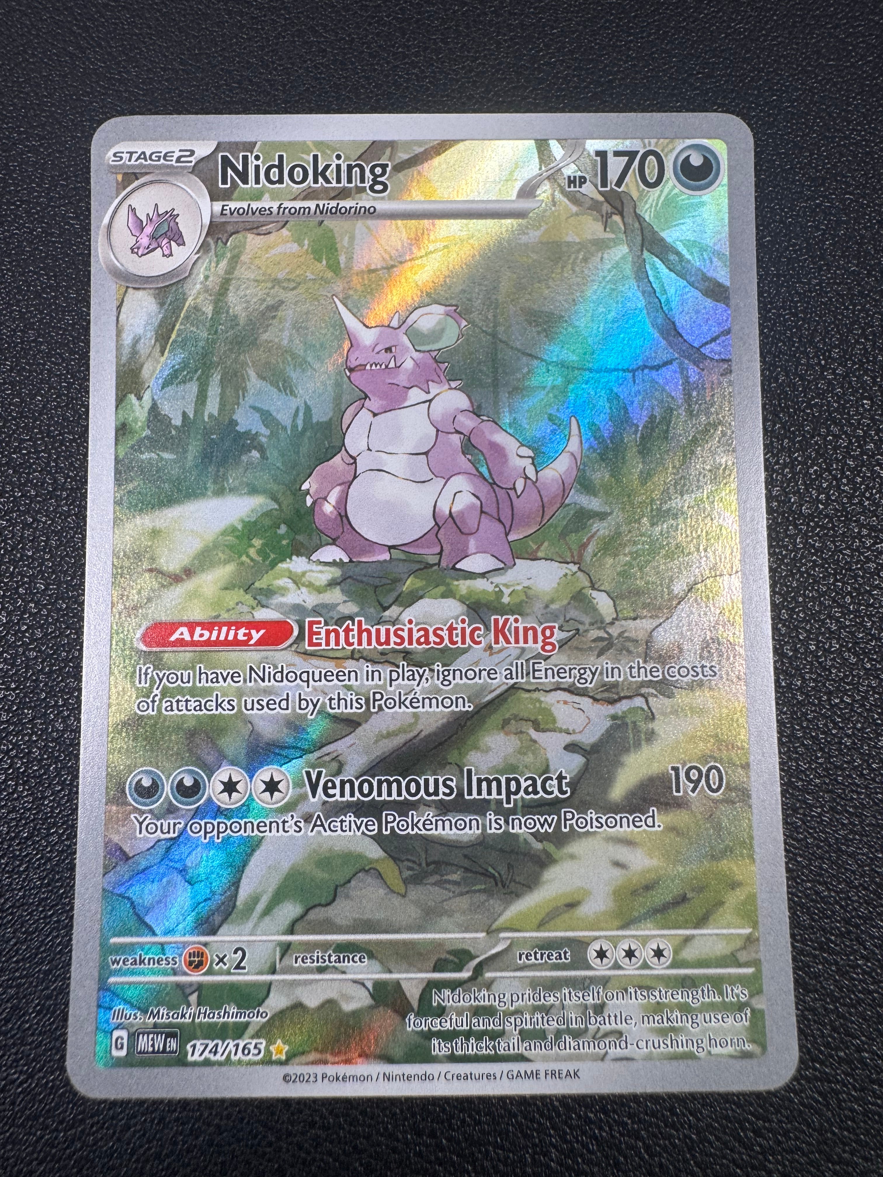 Nidoking (Illustration Rare) 174/165 Scarlet & Violet 151 Pokémon TCG