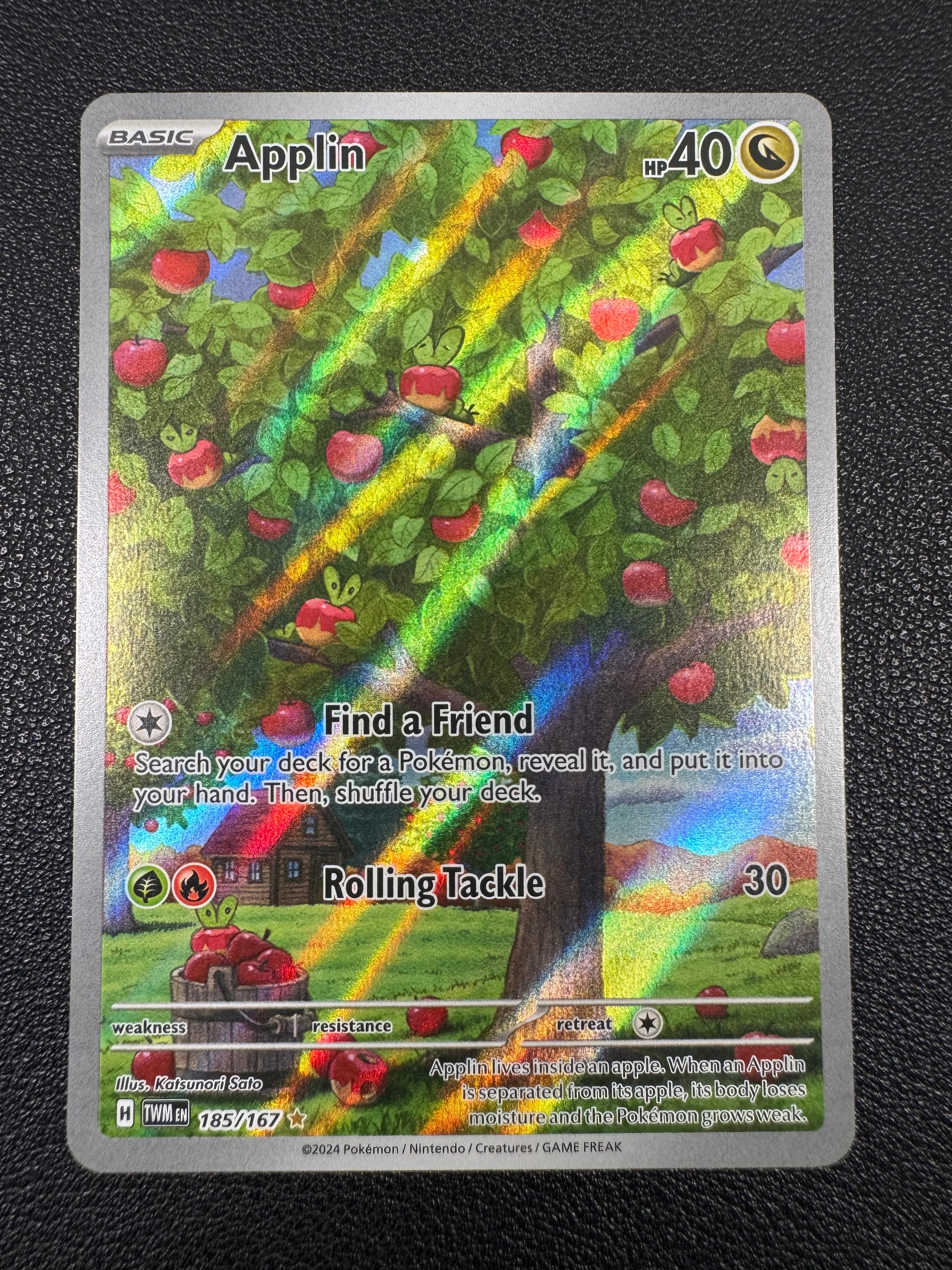 Applin (Illustration Rare) 185/167 Twilight Masquerade Pokémon TCG