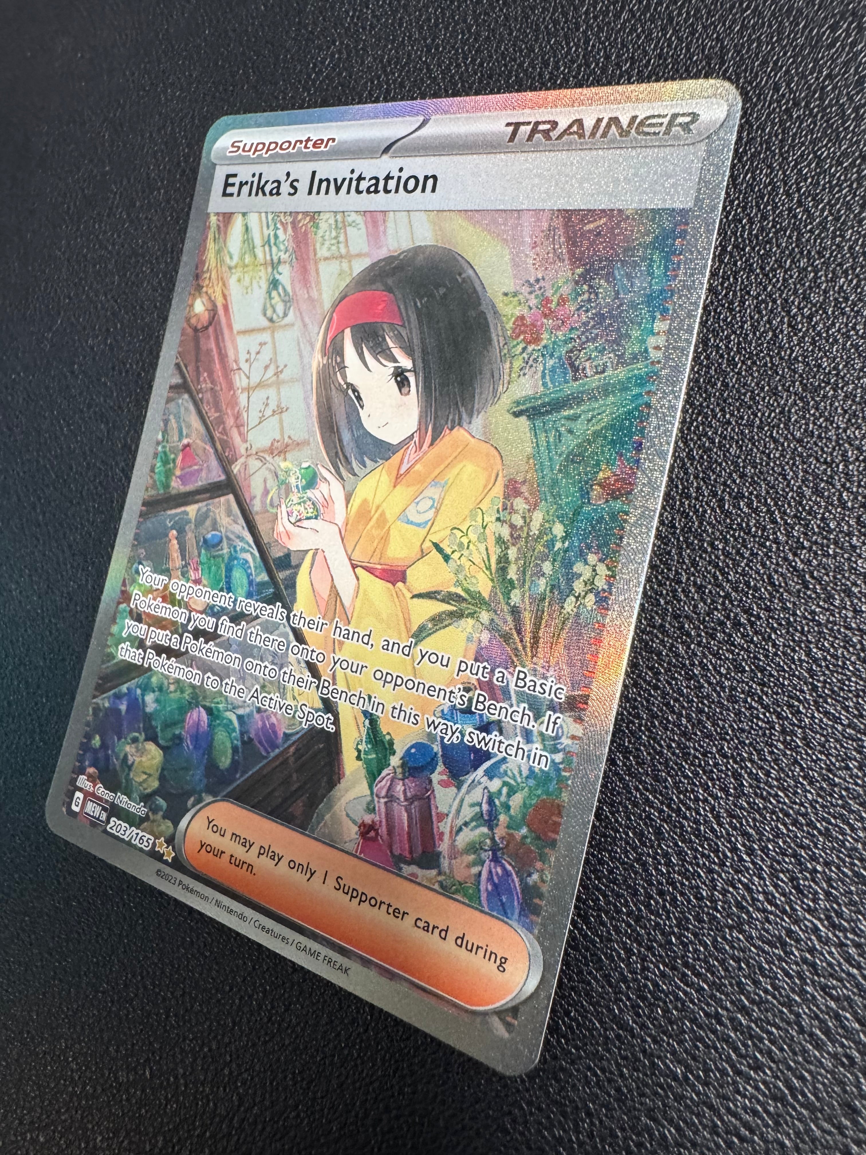 Erika's Invitation (Special Illustration Rare) 203/165 Scarlet & Violet 151 Pokémon TCG
