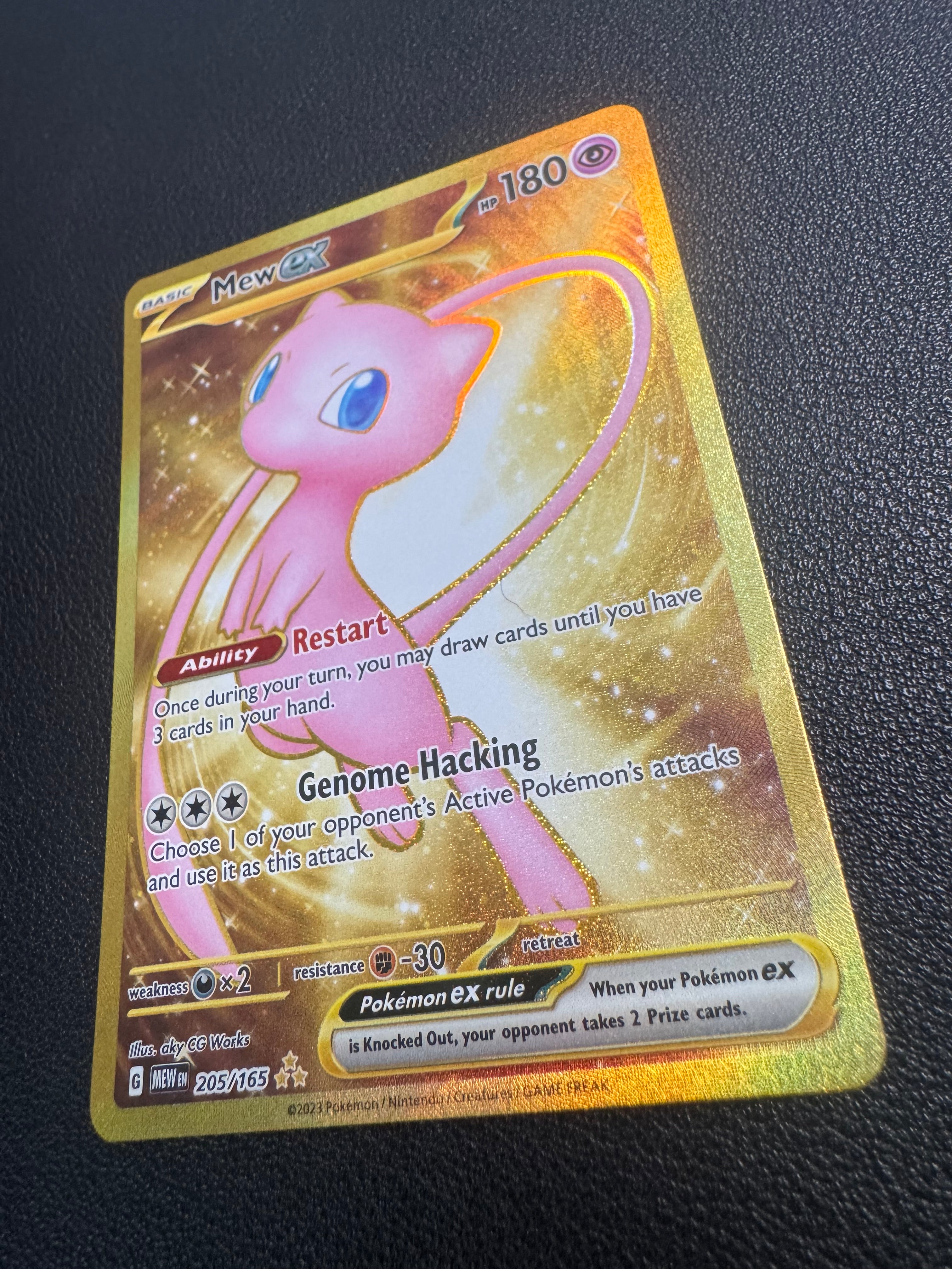 Mew ex (Hyper Rare) 205/165 Scarlet & Violet 151 Pokémon TCG (Copy)