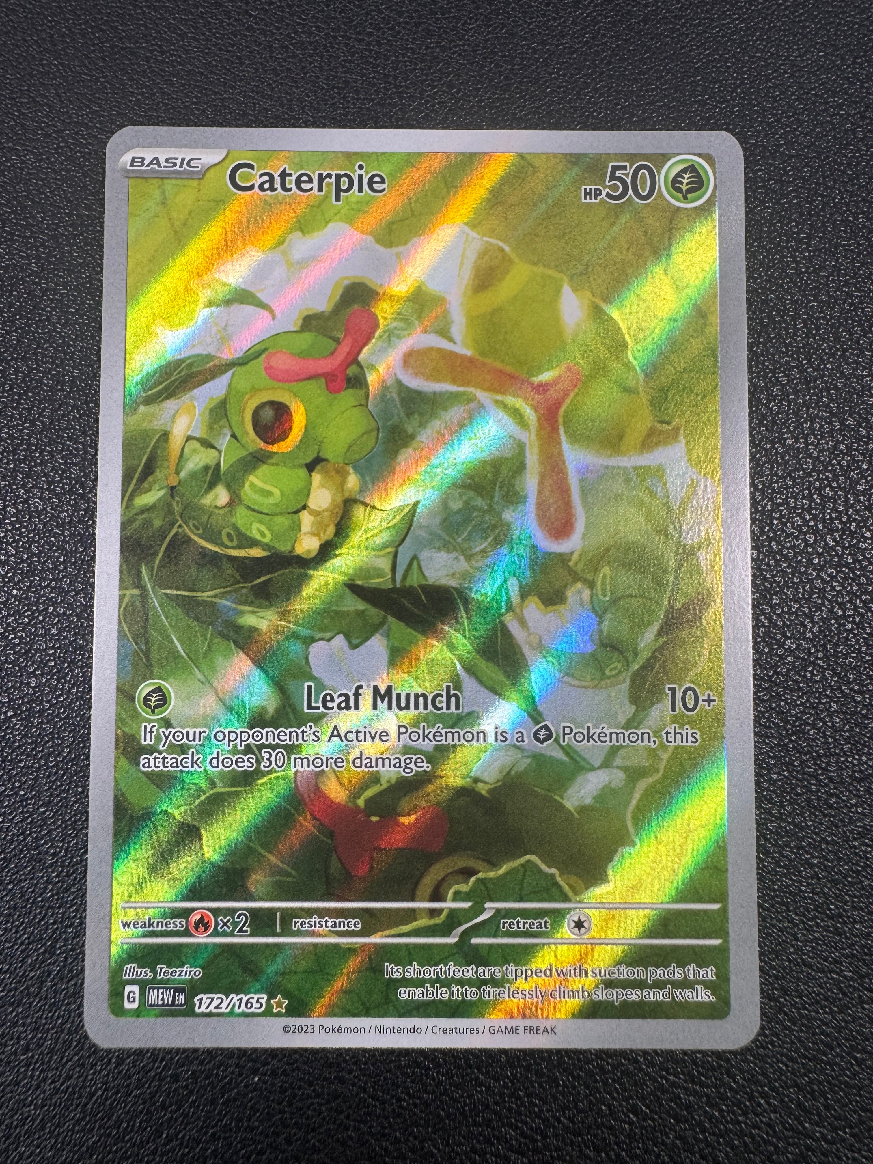 Caterpie (Illustration Rare) 172/165 Scarlet & Violet 151 Pokémon TCG
