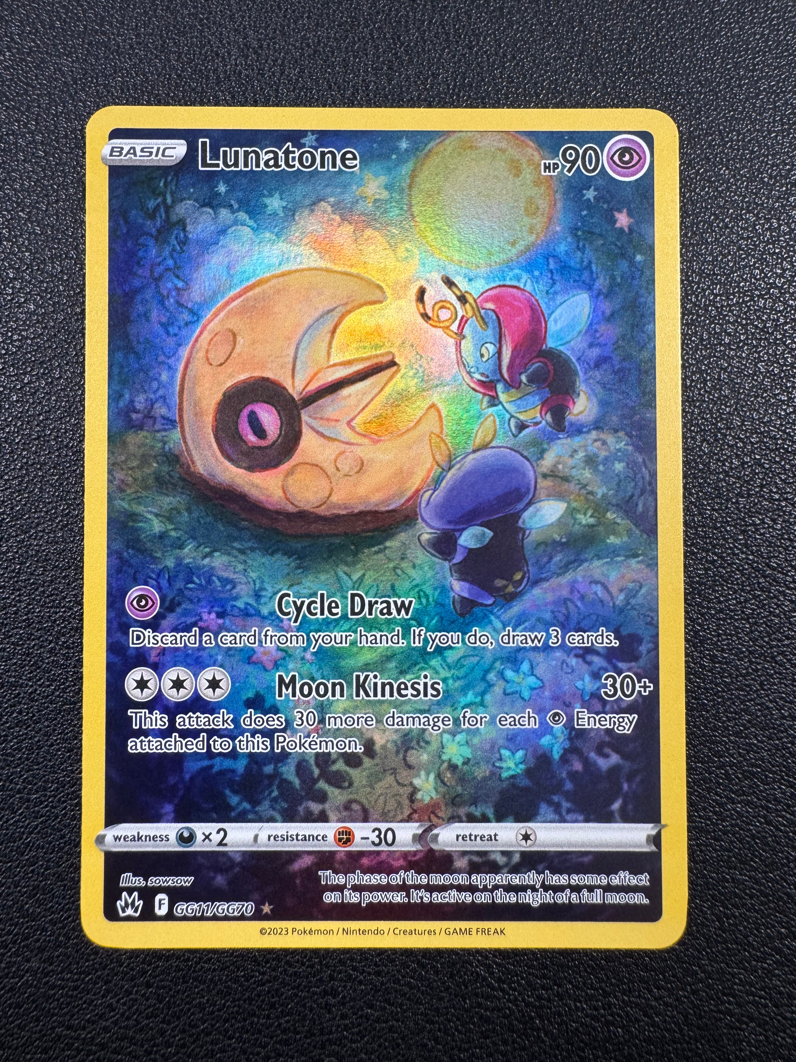 Lunatone (Ultra Rare) GG11/GG70 Crown Zenith: Galarian Gallery Pokémon TCG