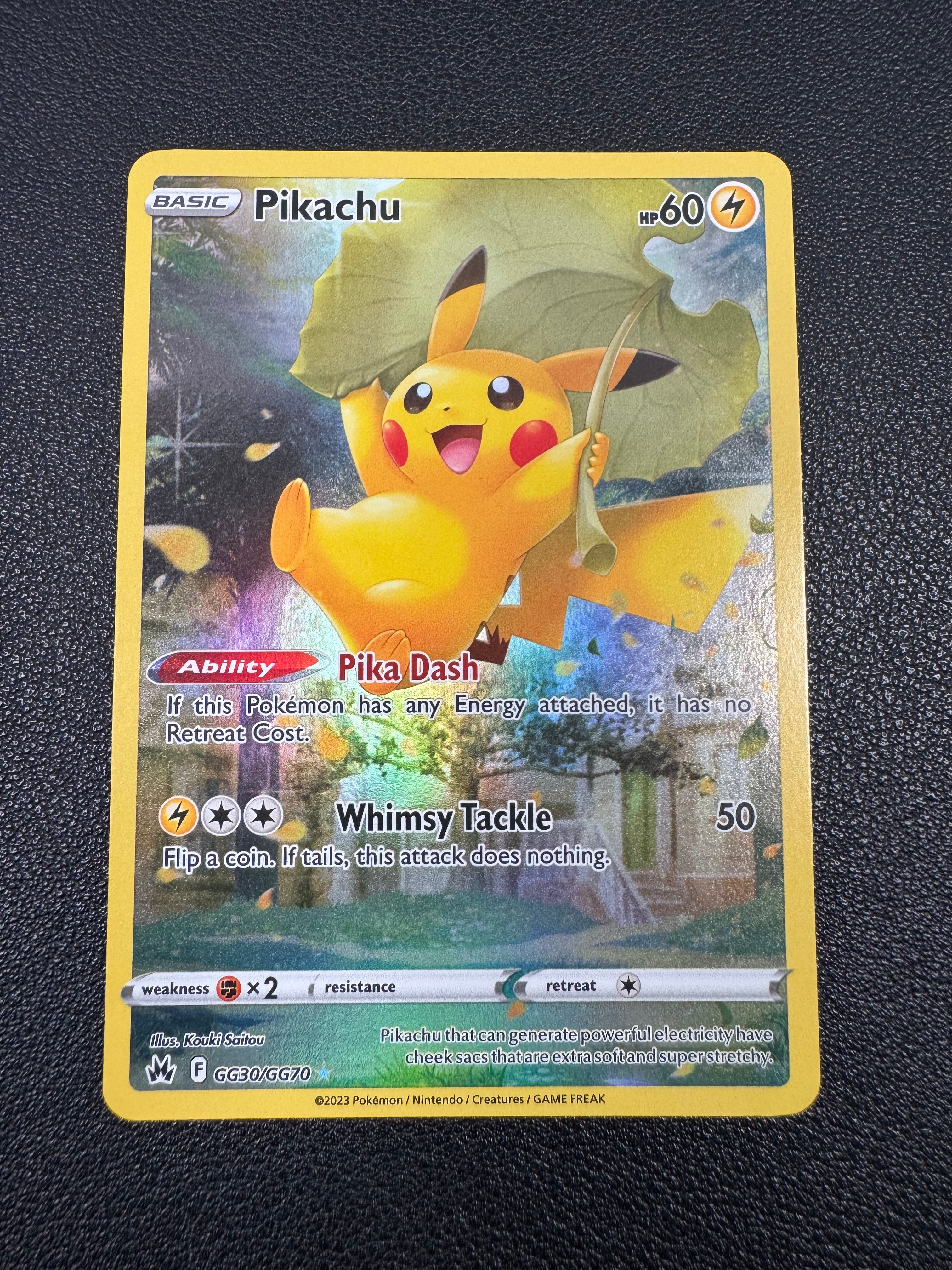 Pikachu (Ultra Rare) GG30/GG70 Crown Zenith: Galarian Gallery Pokémon TCG