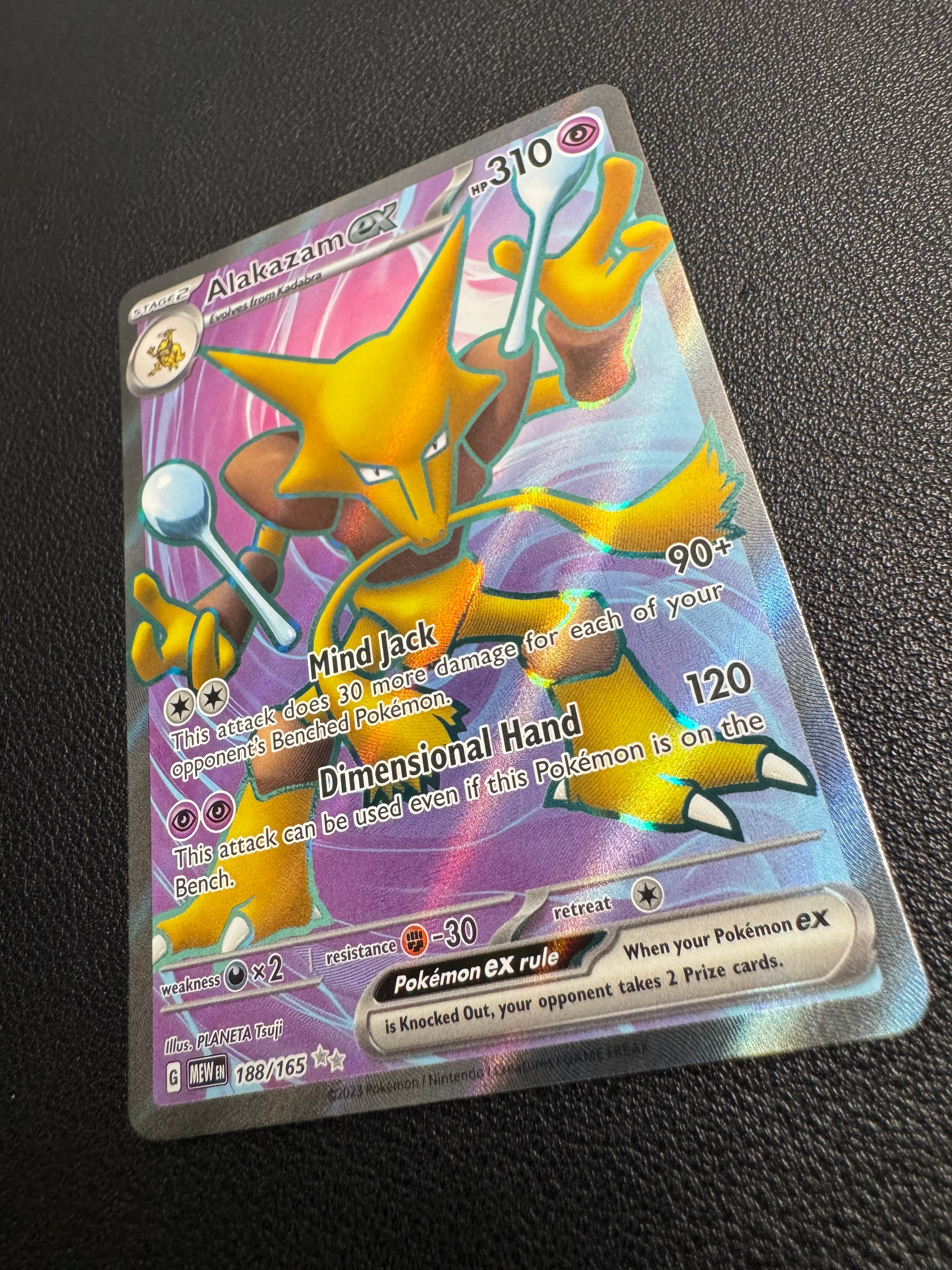 Alakazam ex (Ultra Rare) 188/165 Scarlet & Violet 151 Pokémon TCG