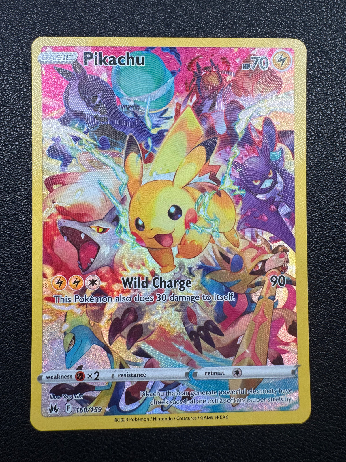 Pikachu (Secret Rare) 160/159 Crown Zenith Pokémon TCG