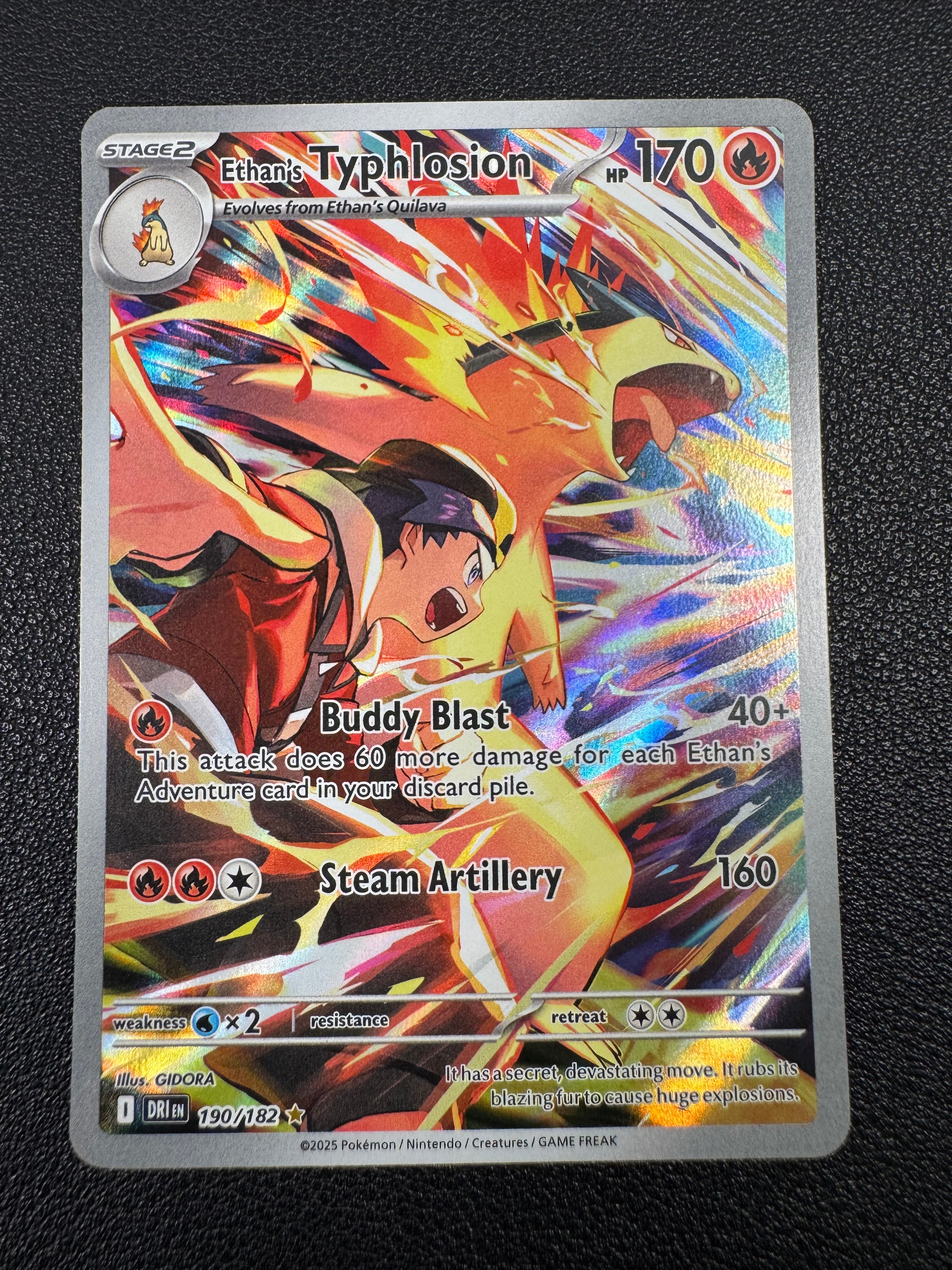 Ethan's Typhlosion (Illustration Rare) 190/182 Destined Rivals Pokémon TCG