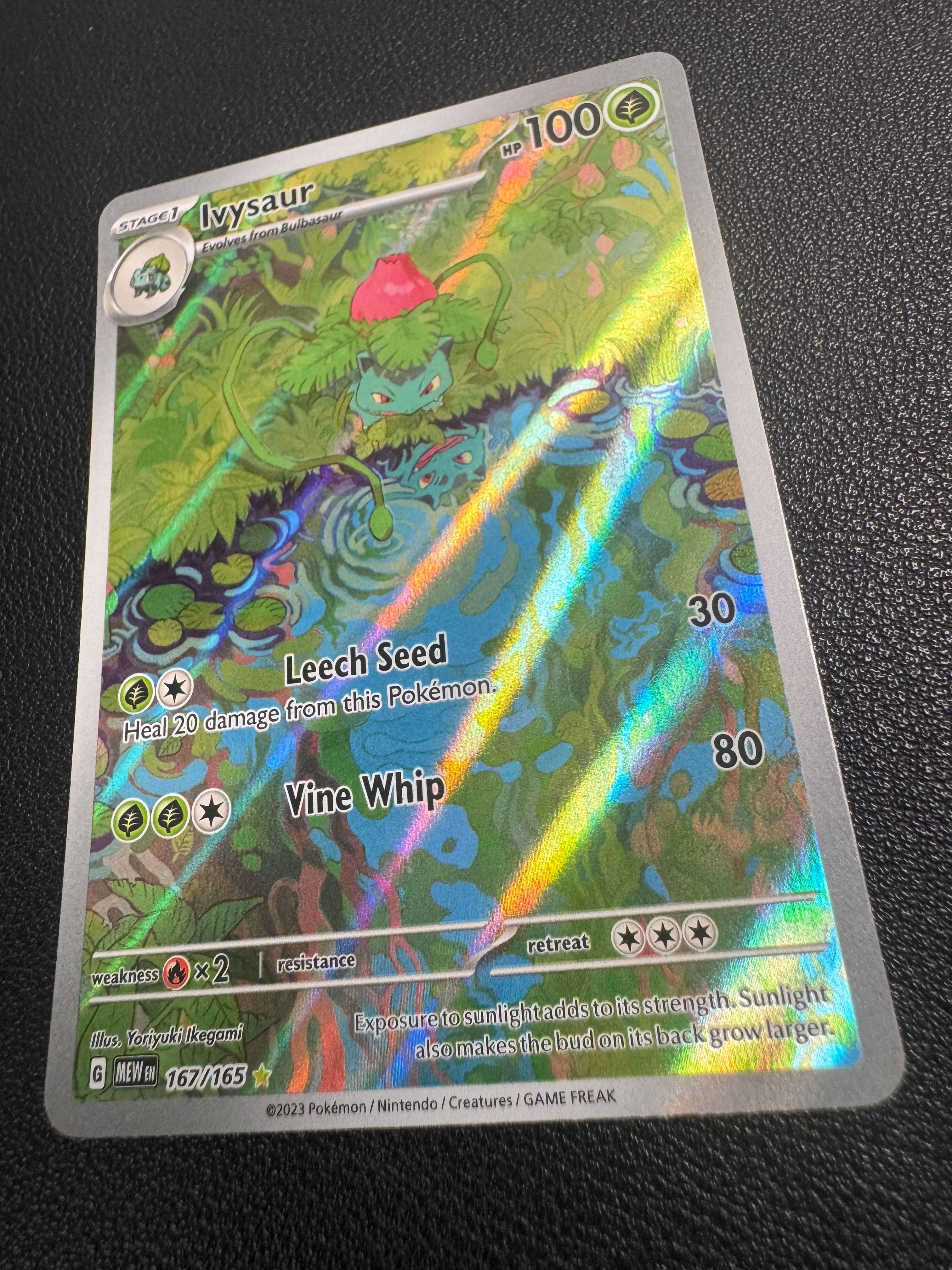Ivysaur (Illustration Rare) 167/165 Scarlet & Violet 151 Pokémon TCG
