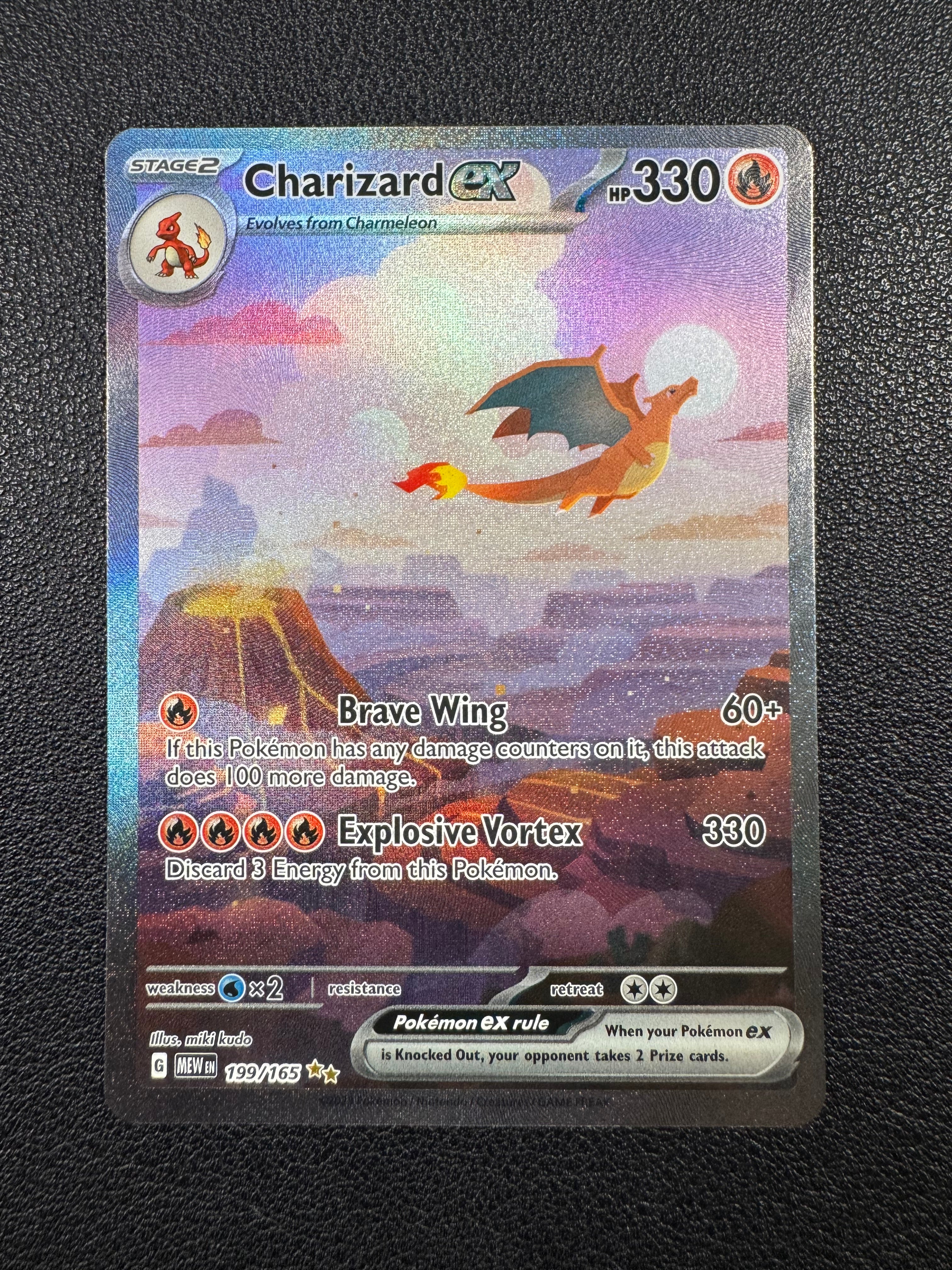 Charizard ex (Special Illustration Rare) 199/165 Scarlet & Violet 151 Pokémon TCG
