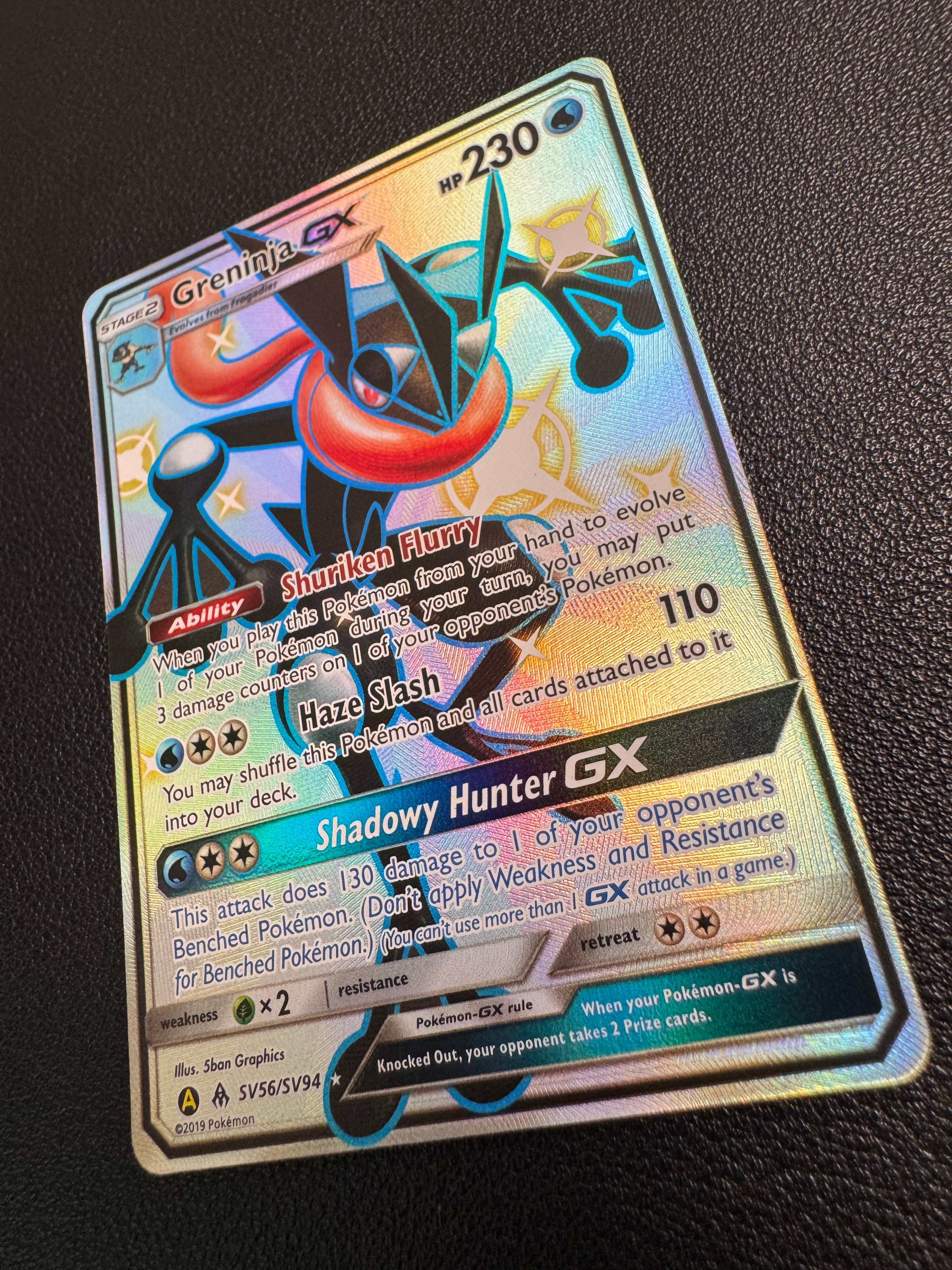 Greninja GX (Shiny Holo Rare) SV56/SV94 Hidden Fates: Shiny Vault Pokémon TCG
