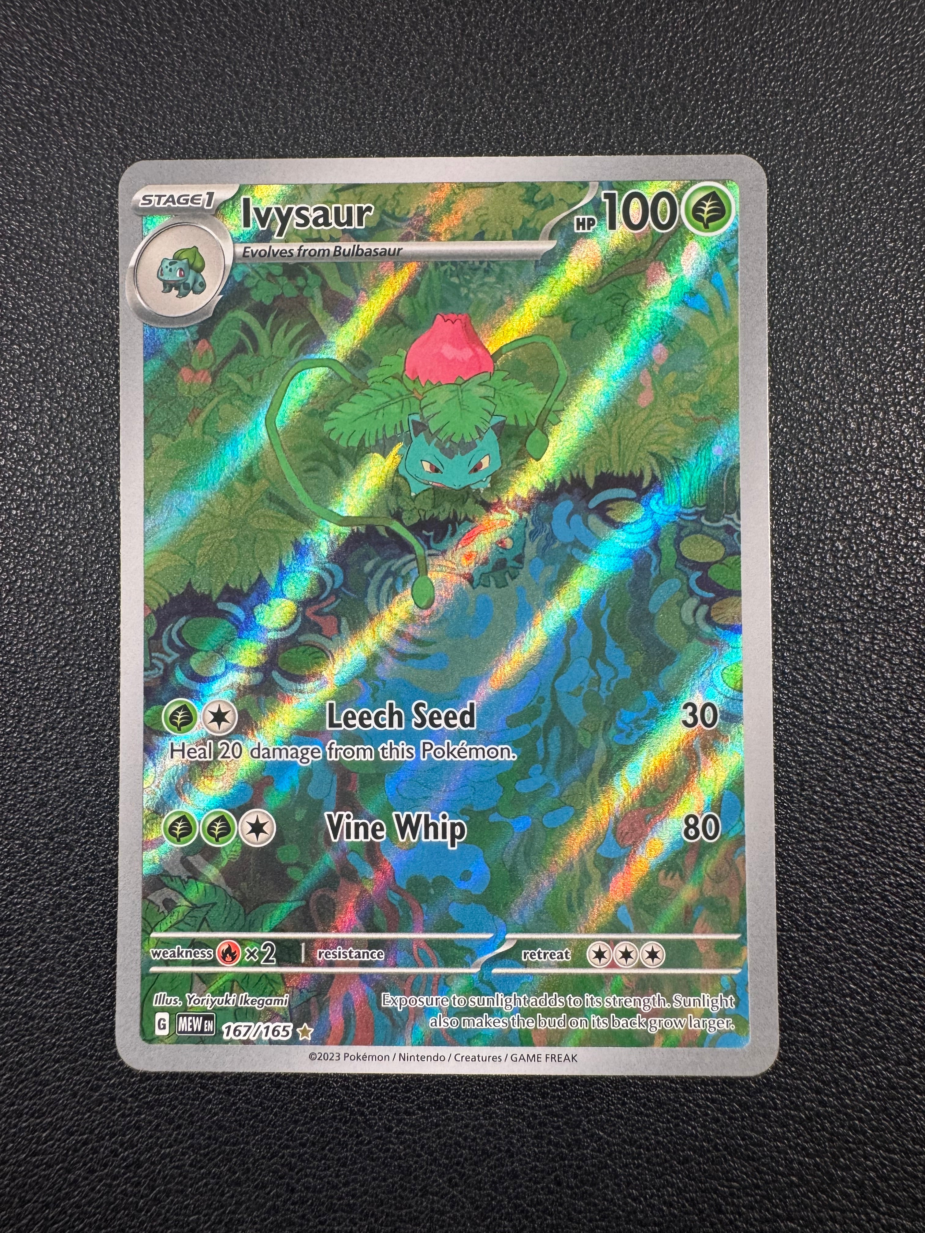 Ivysaur (Illustration Rare) 167/165 Scarlet & Violet 151 Pokémon TCG