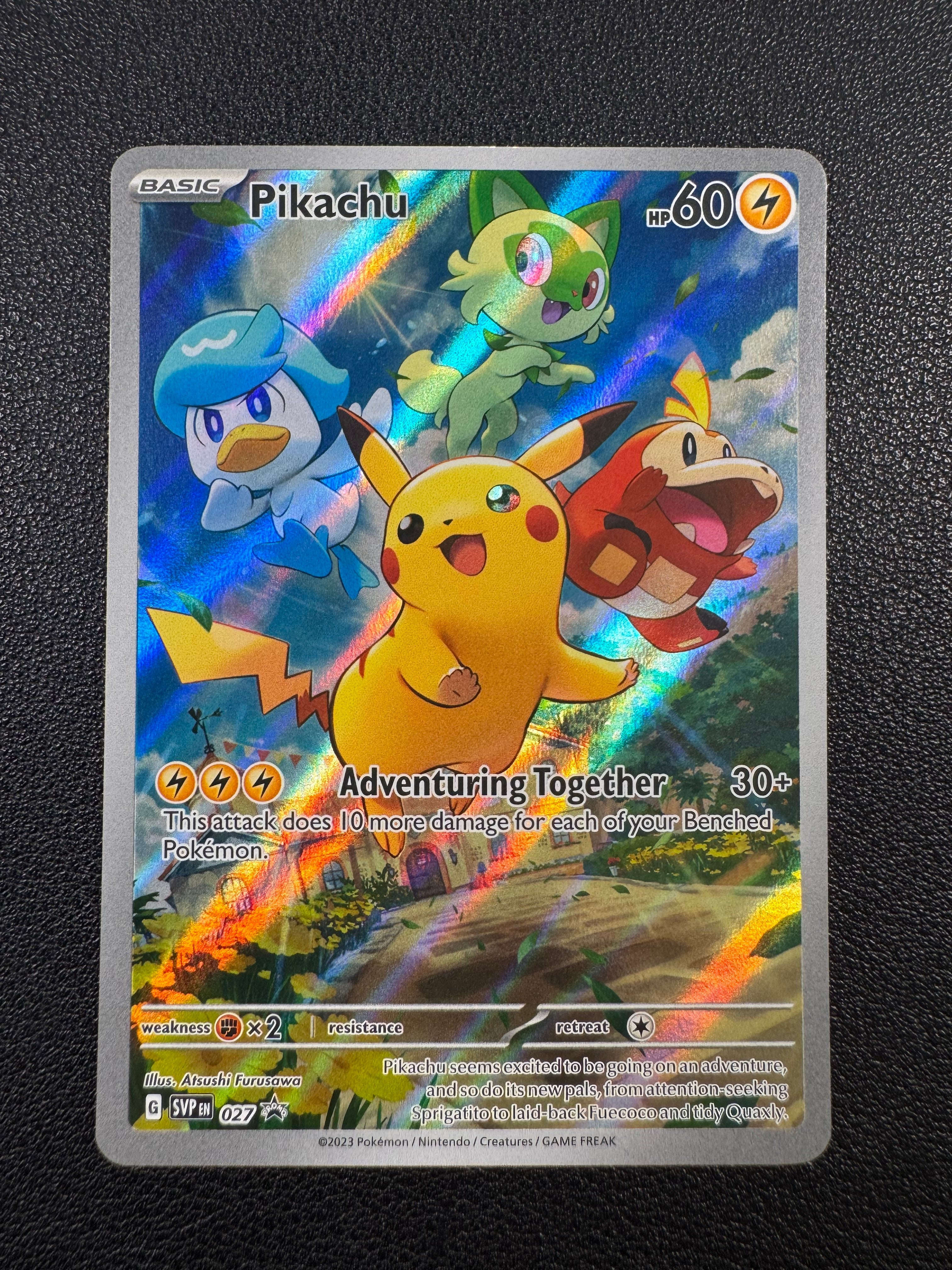 Pikachu (Promo) 027 Scarlet & Violet Promo Cards Pokémon TCG