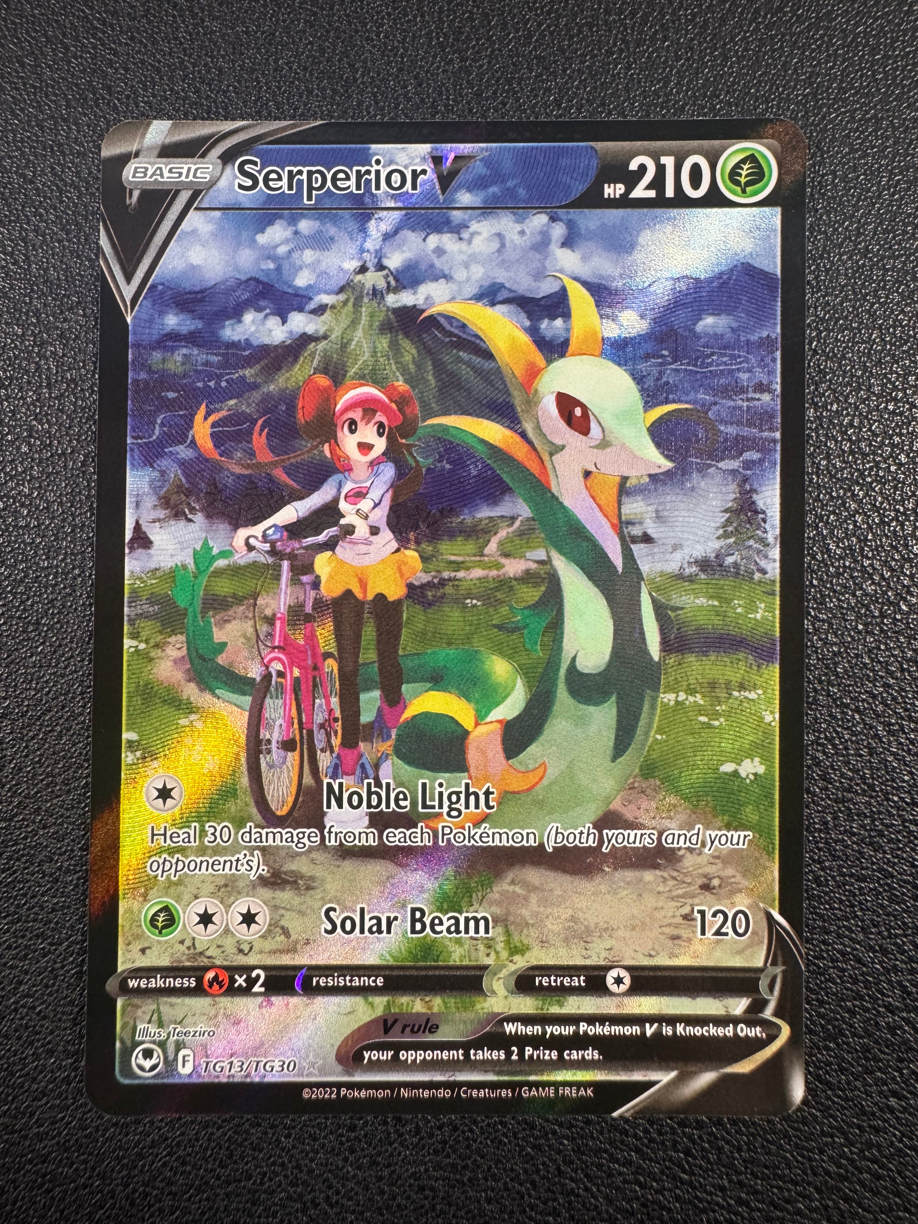 Serperior V (Ultra Rare) TG13/TG30 Silver Tempest Trainer Gallery Pokémon TCG