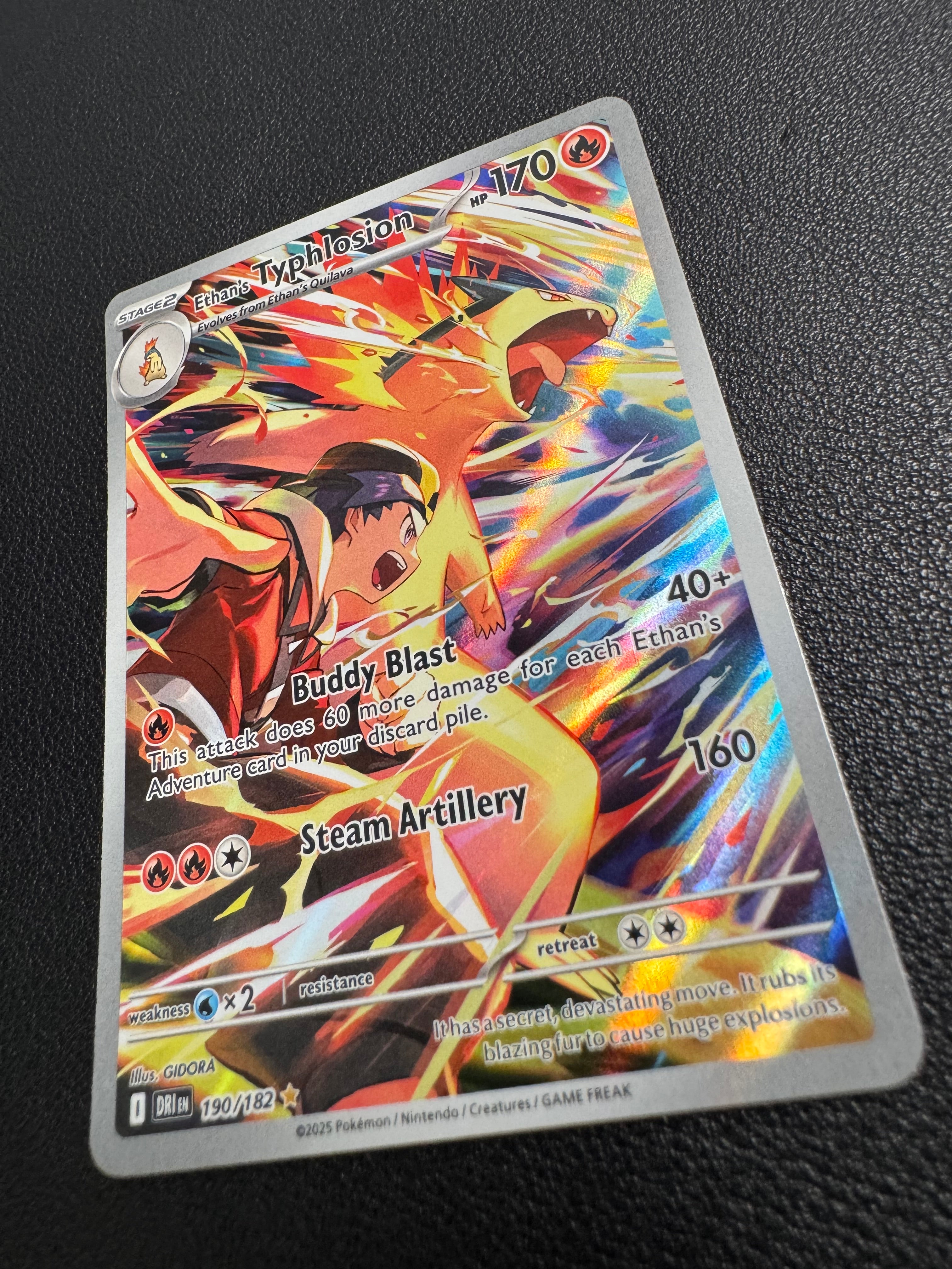Ethan's Typhlosion (Illustration Rare) 190/182 Destined Rivals Pokémon TCG