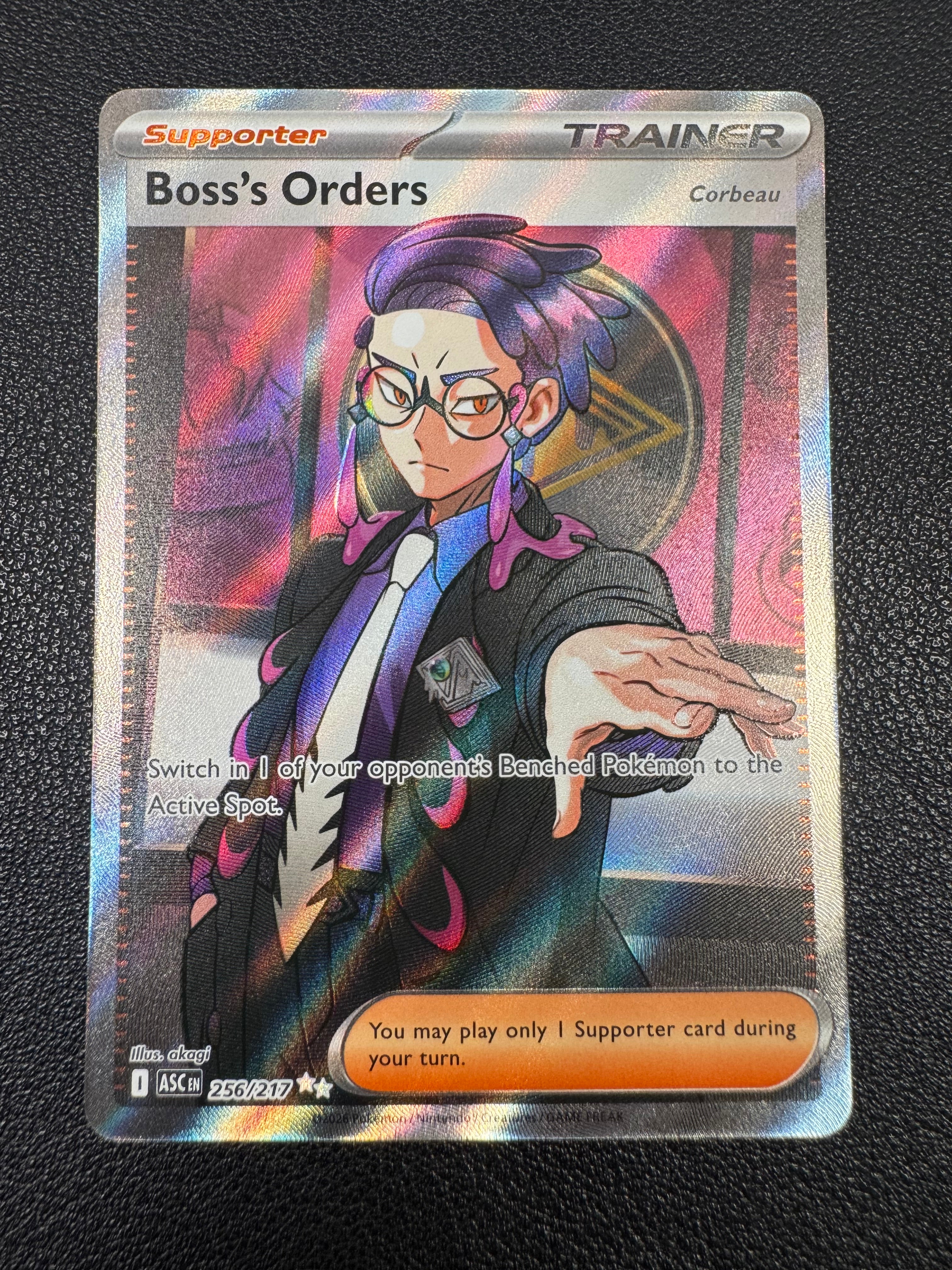 Boss's Orders [Corbeau] (Ultra Rare) 256/217 Ascended Heroes Pokémon TCG