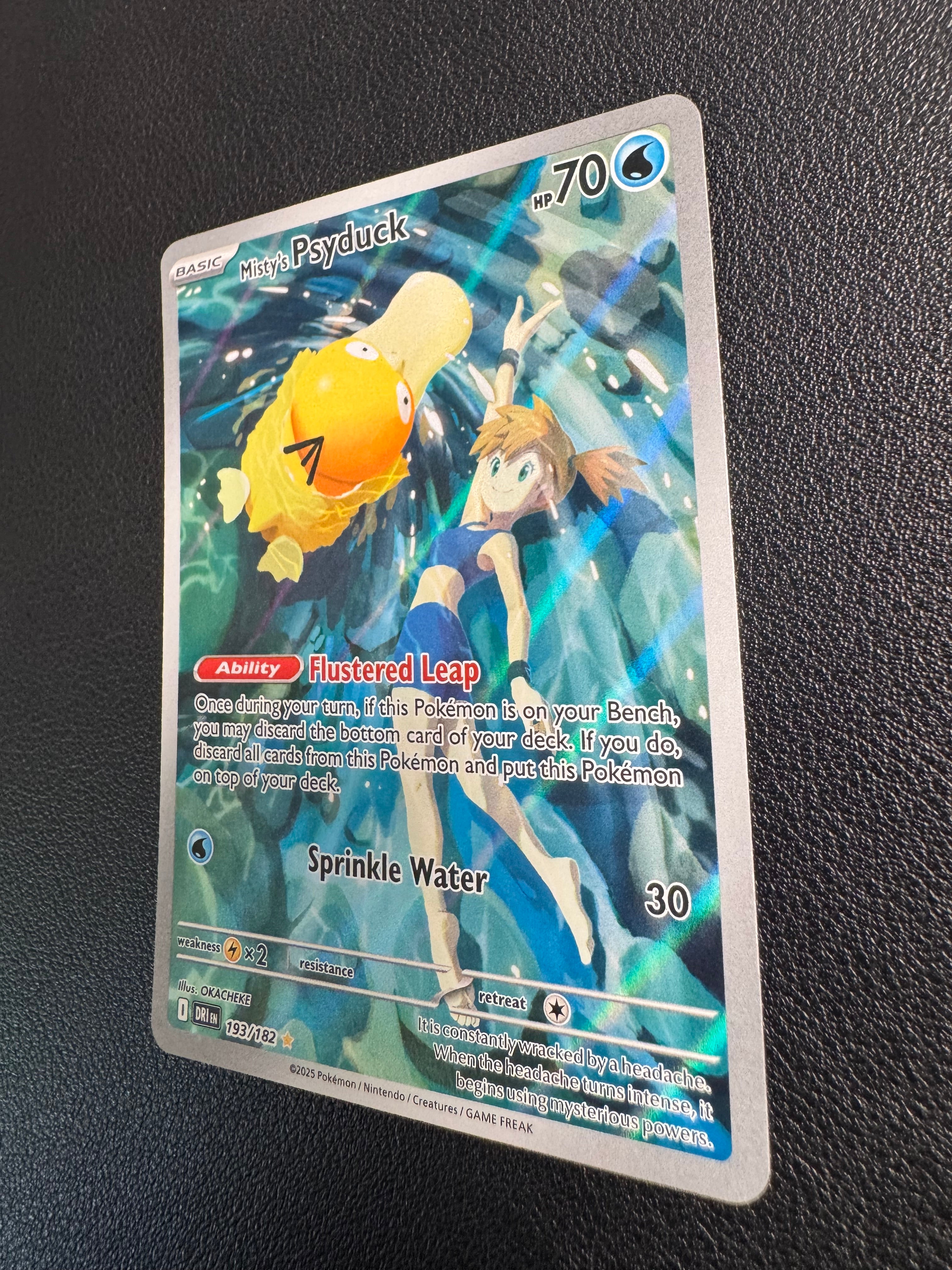 Misty's Psyduck (Illustration Rare) 193/182 Destined Rivals Pokémon TCG