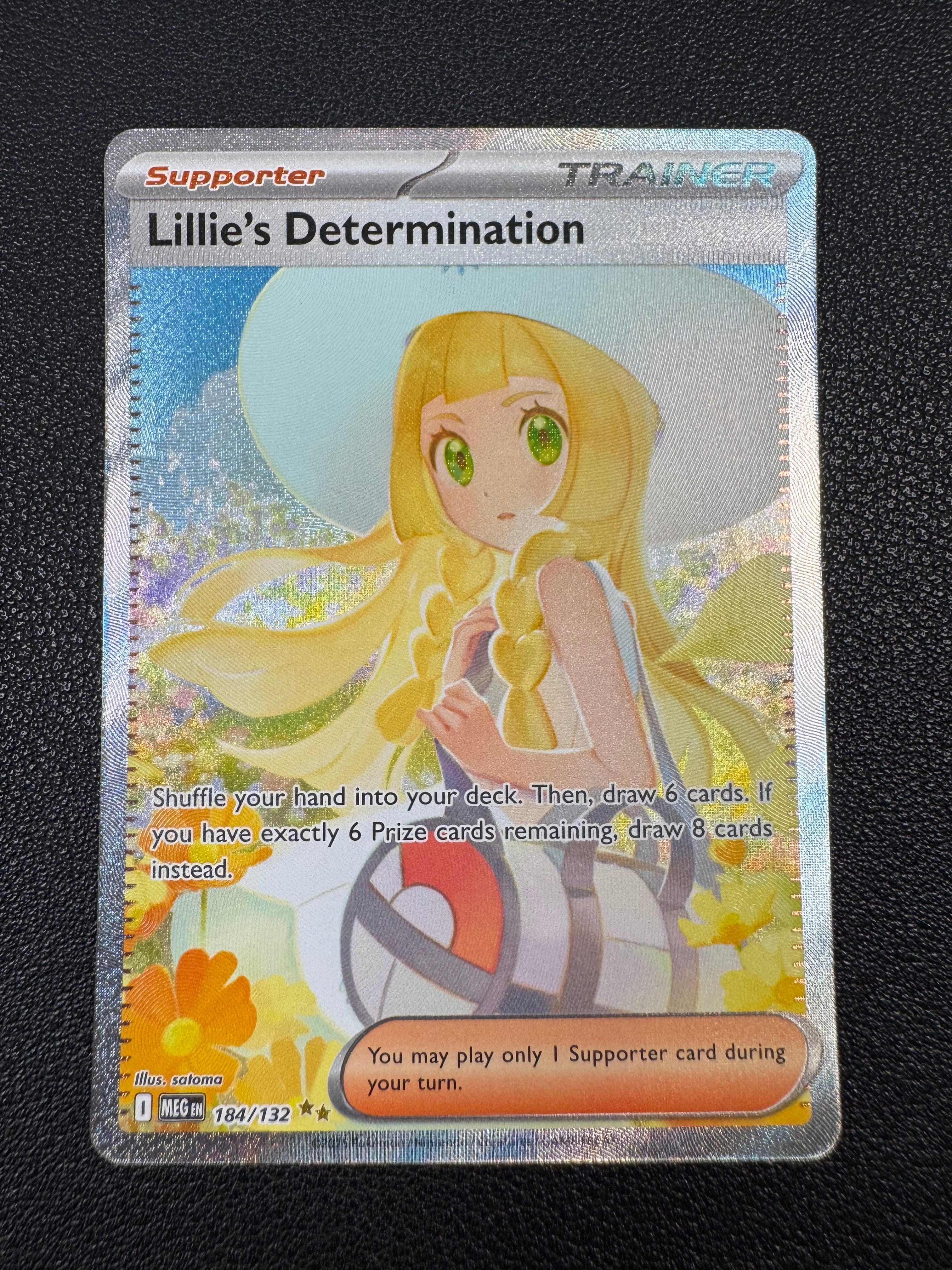 Lillie's Determination (Special Illustration Rare) 184/132 Mega Evolution Pokémon TCG