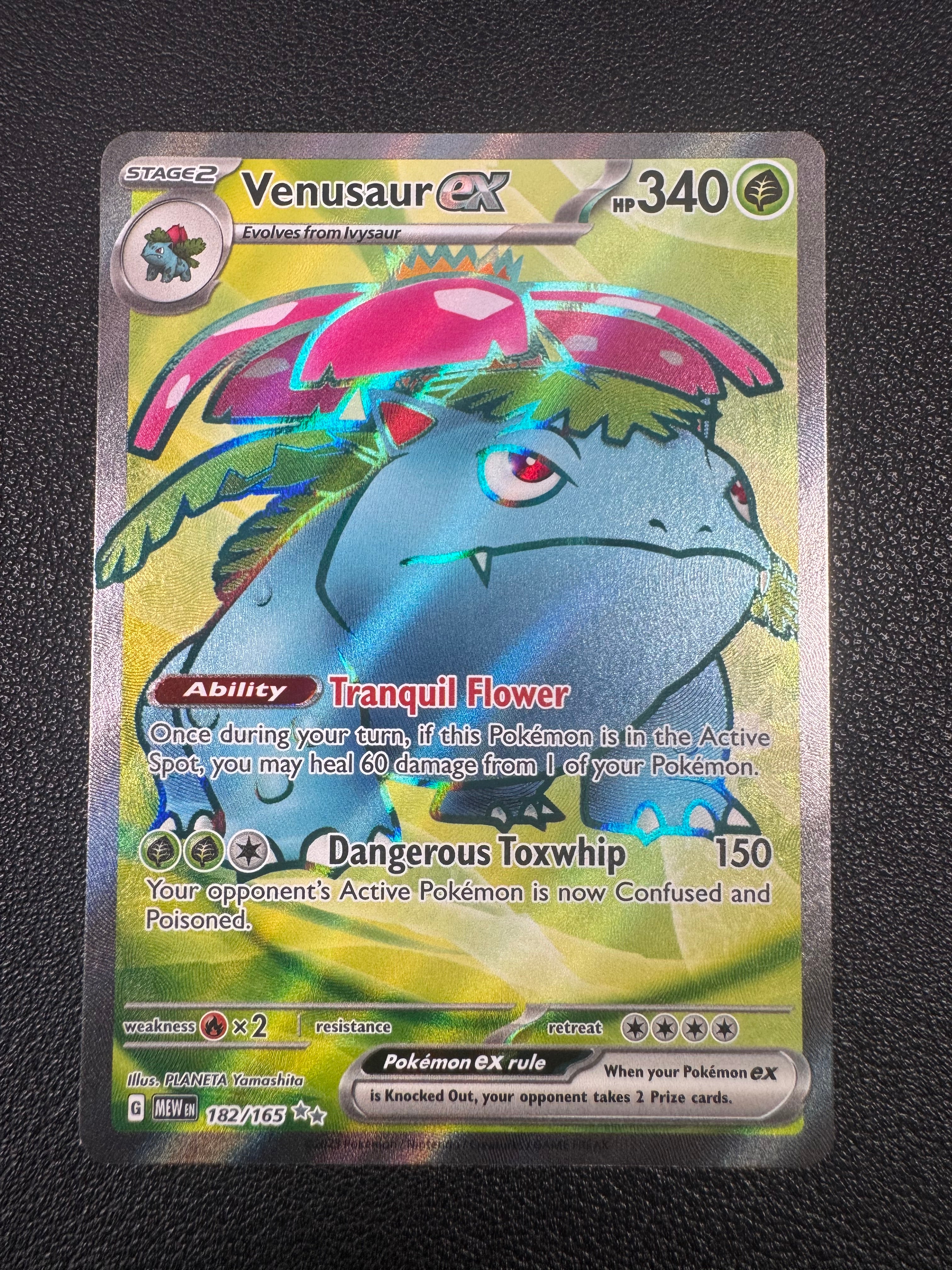 Venusaur ex (Ultra Rare) 182/165 Scarlet & Violet 151 Pokémon TCG