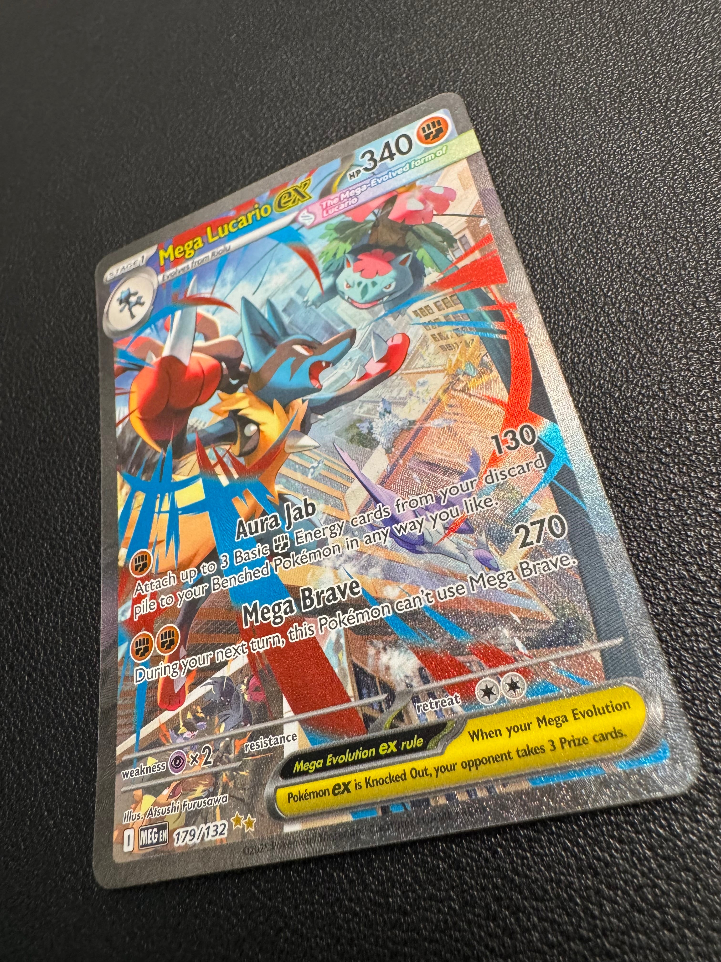 Mega Lucario ex (Special Illustration Rare) 179/132 Mega Evolution Pokémon TCG