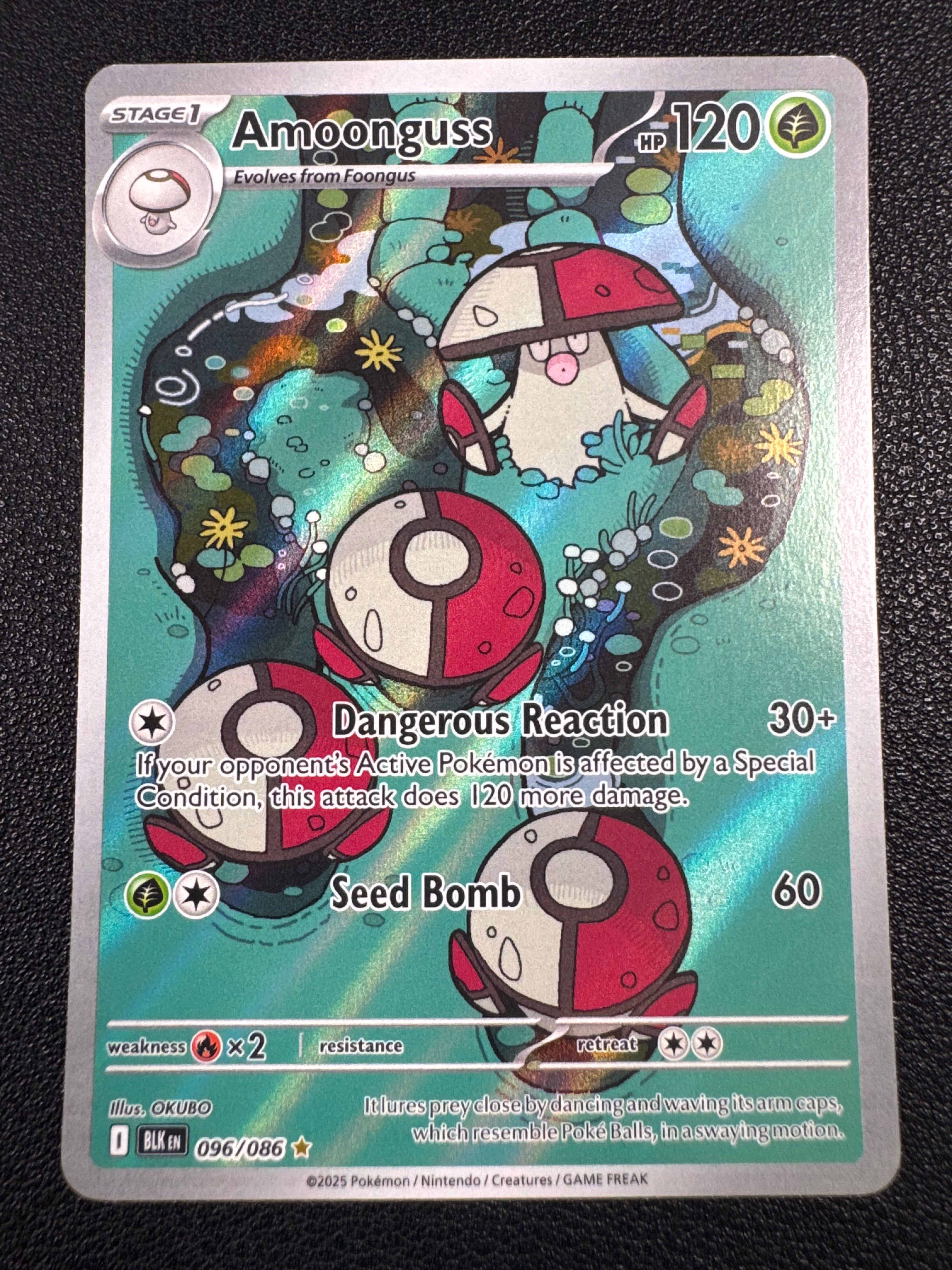 Amoonguss (Illustration Rare) 096/086 Black Bolt Pokémon TCG
