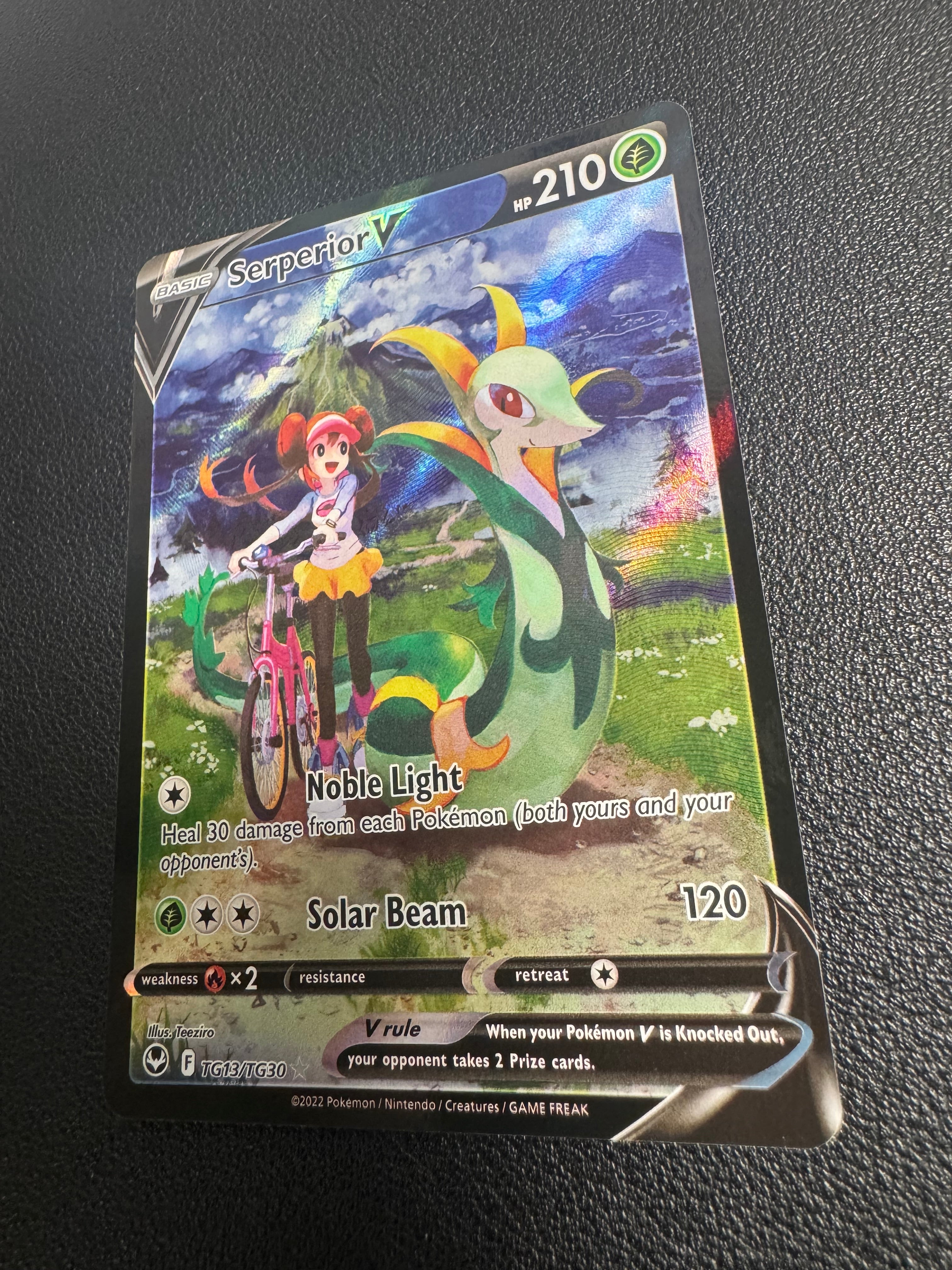 Serperior V (Ultra Rare) TG13/TG30 Silver Tempest Trainer Gallery Pokémon TCG