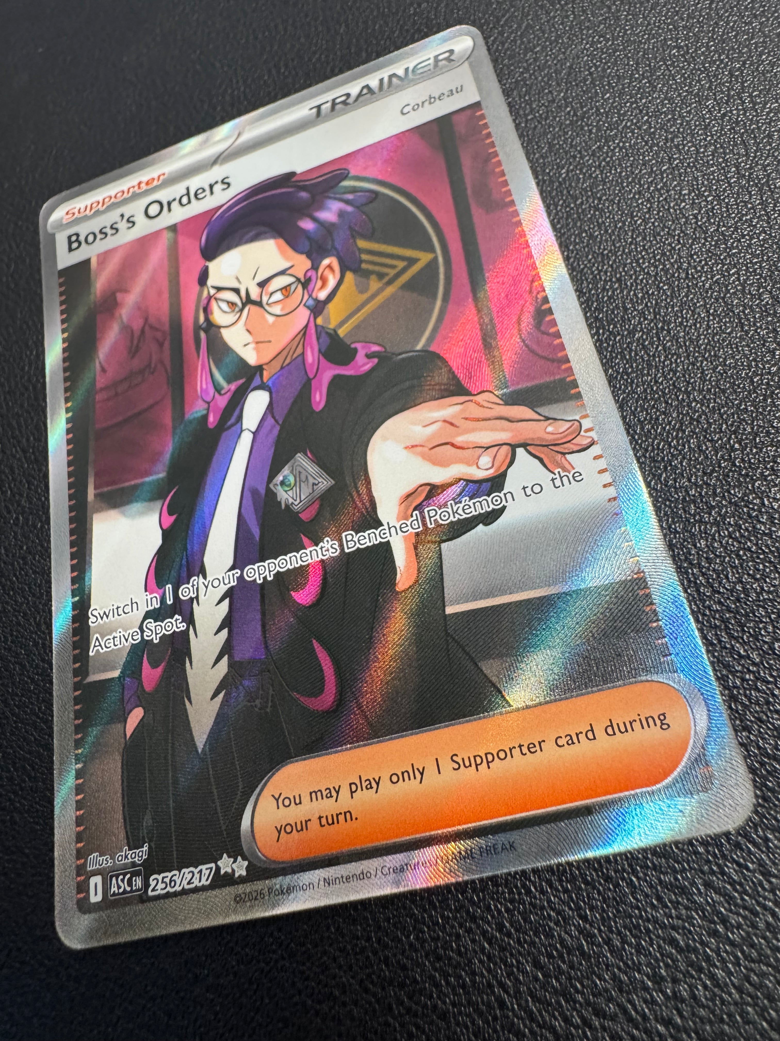 Boss's Orders [Corbeau] (Ultra Rare) 256/217 Ascended Heroes Pokémon TCG