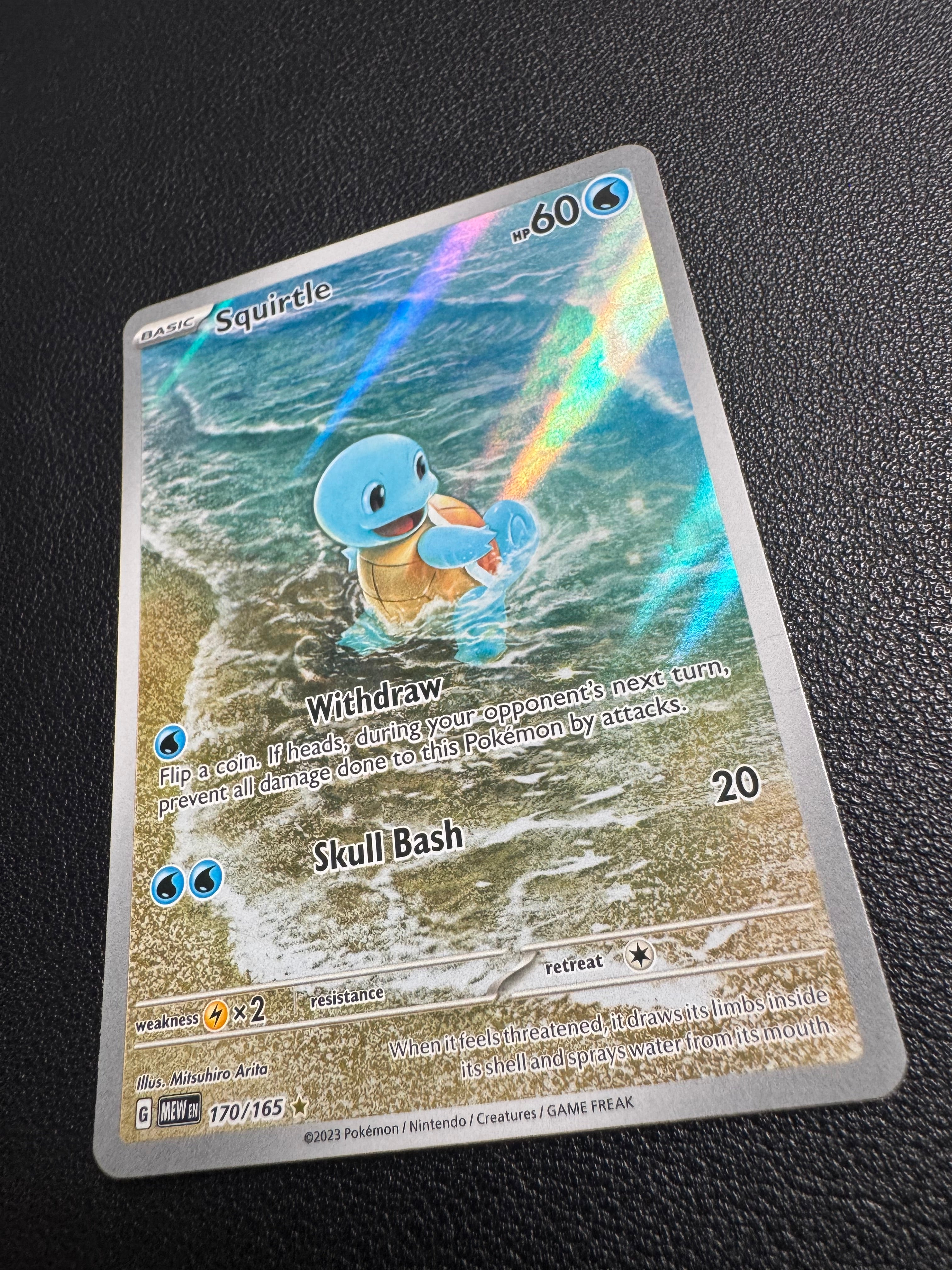 Squirtle (Illustration Rare) 170/165 Scarlet & Violet 151 Pokémon TCG