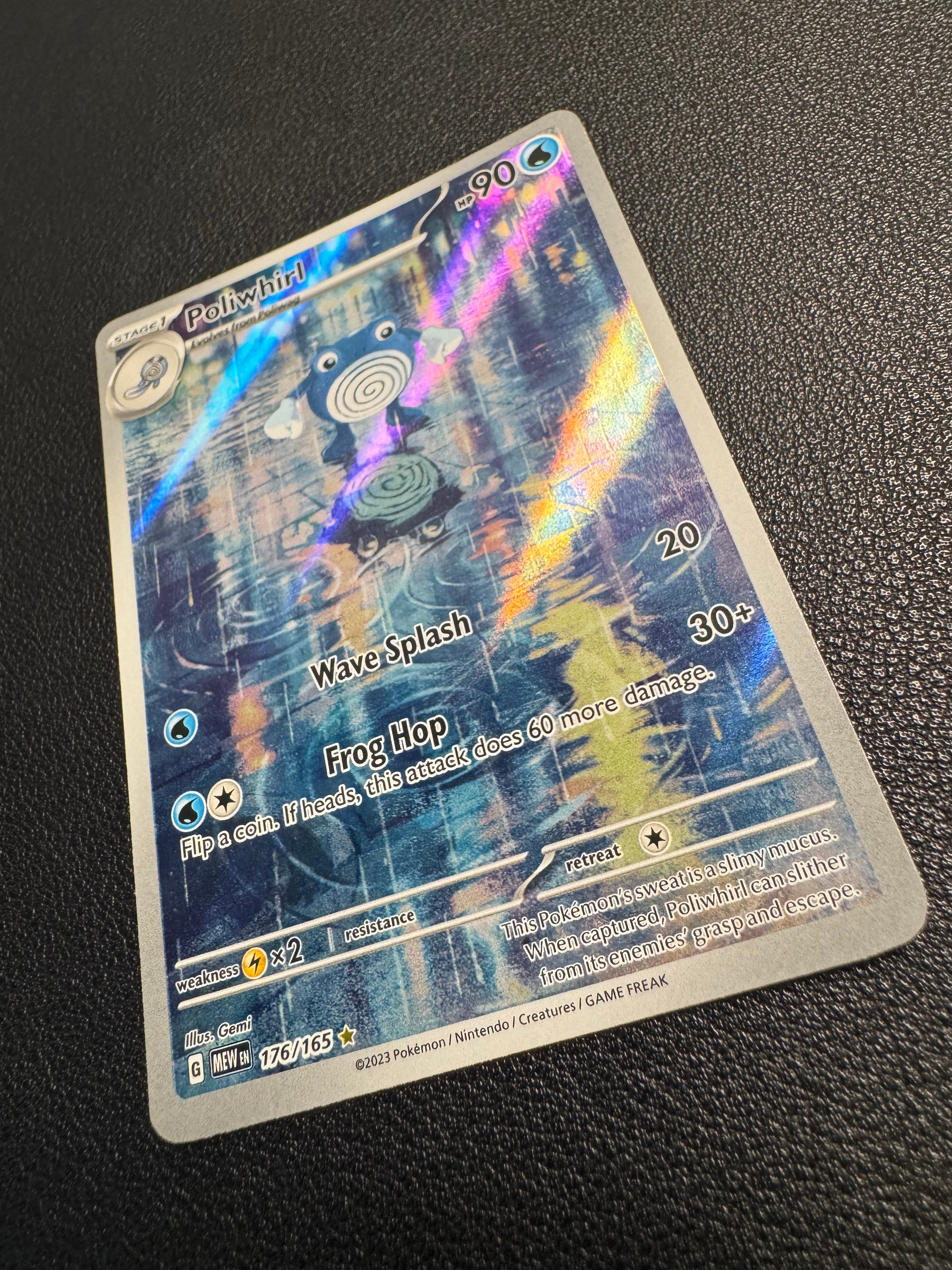 Poliwhirl (Illustration Rare) 176/165 Scarlet & Violet 151 Pokémon TCG