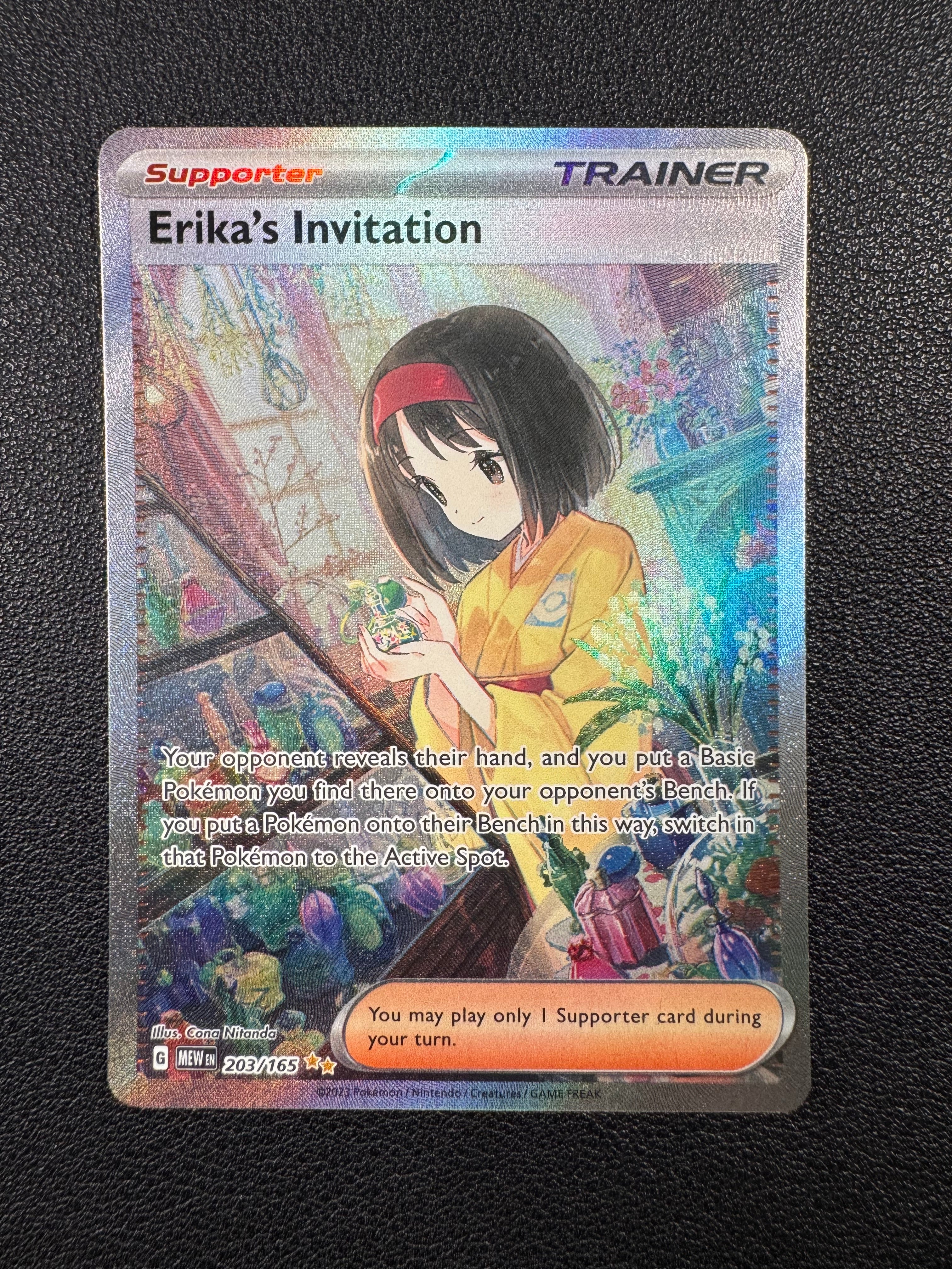 Erika's Invitation (Special Illustration Rare) 203/165 Scarlet & Violet 151 Pokémon TCG