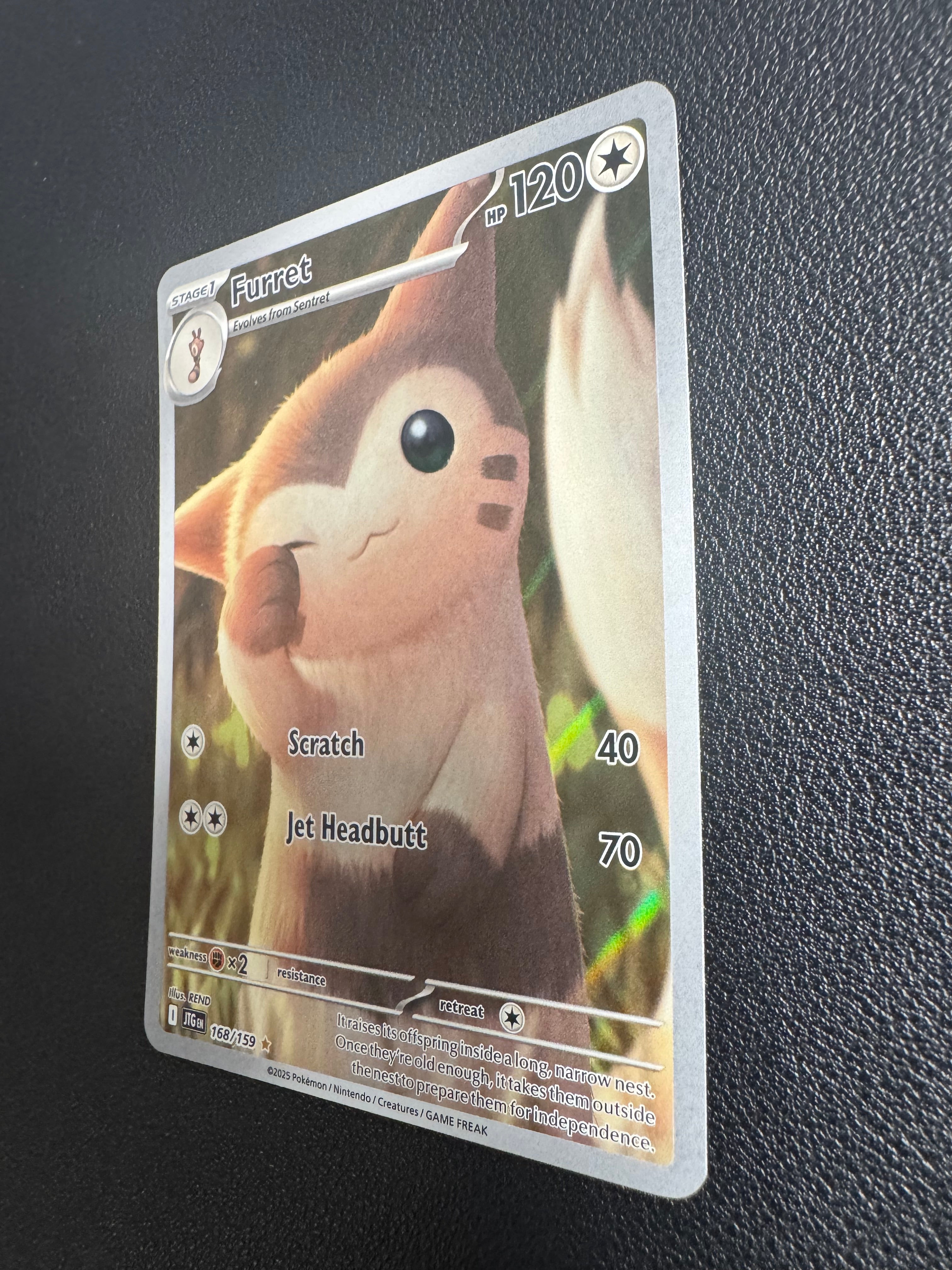 Furret (Illustration Rare) 168/159 Journey Together Pokémon TCG