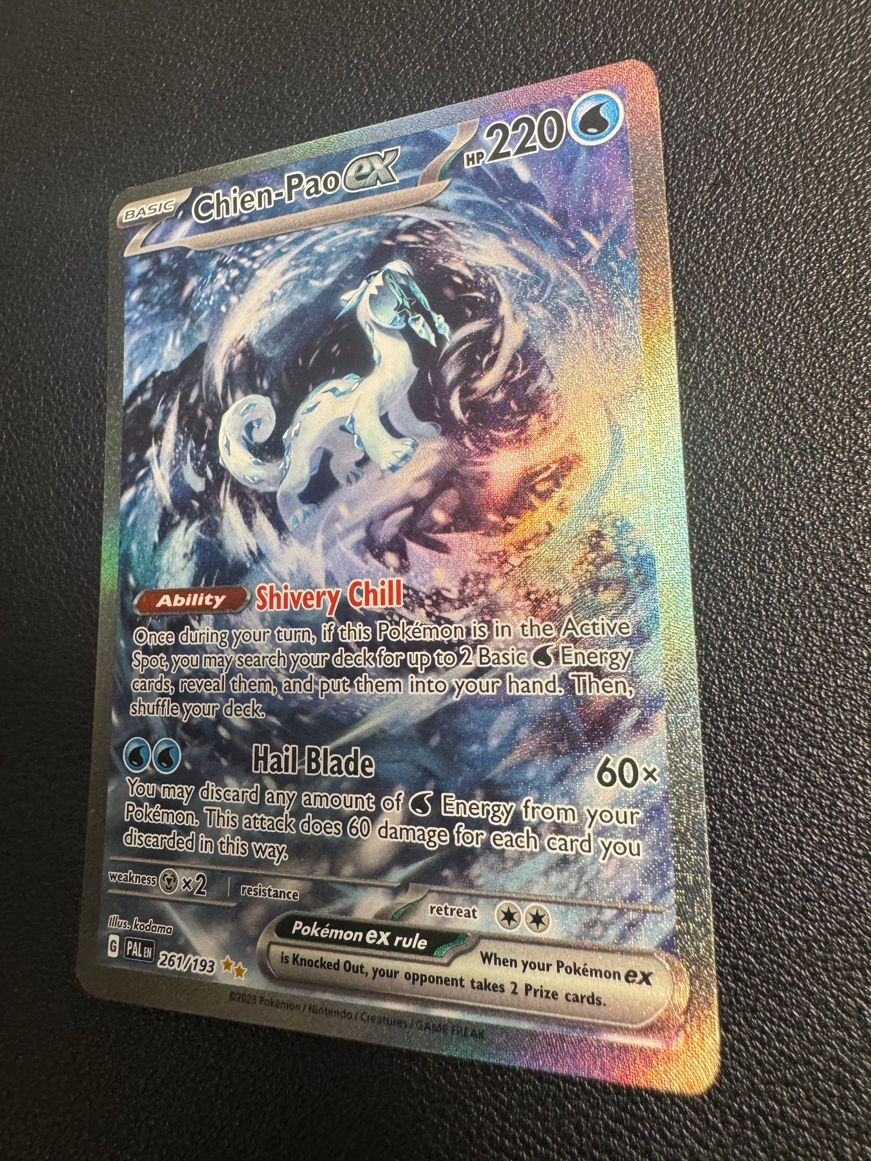 Chien-Pao ex (Special Illustration Rare) 261/193 Paldea Evolved Pokémon TCG