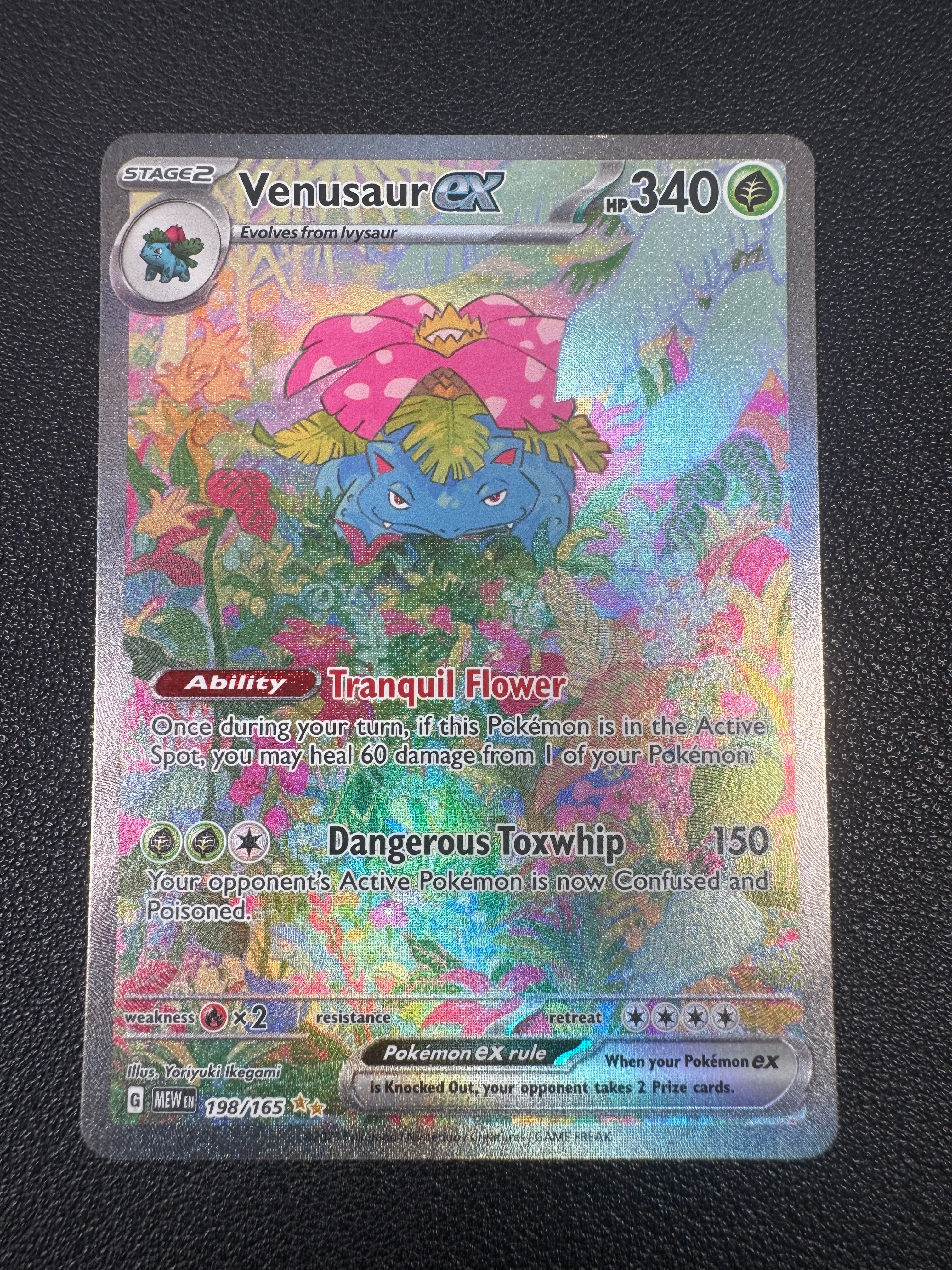 Venusaur ex (Special Illustration Rare) 198/165 Scarlet & Violet 151 Pokémon TCG