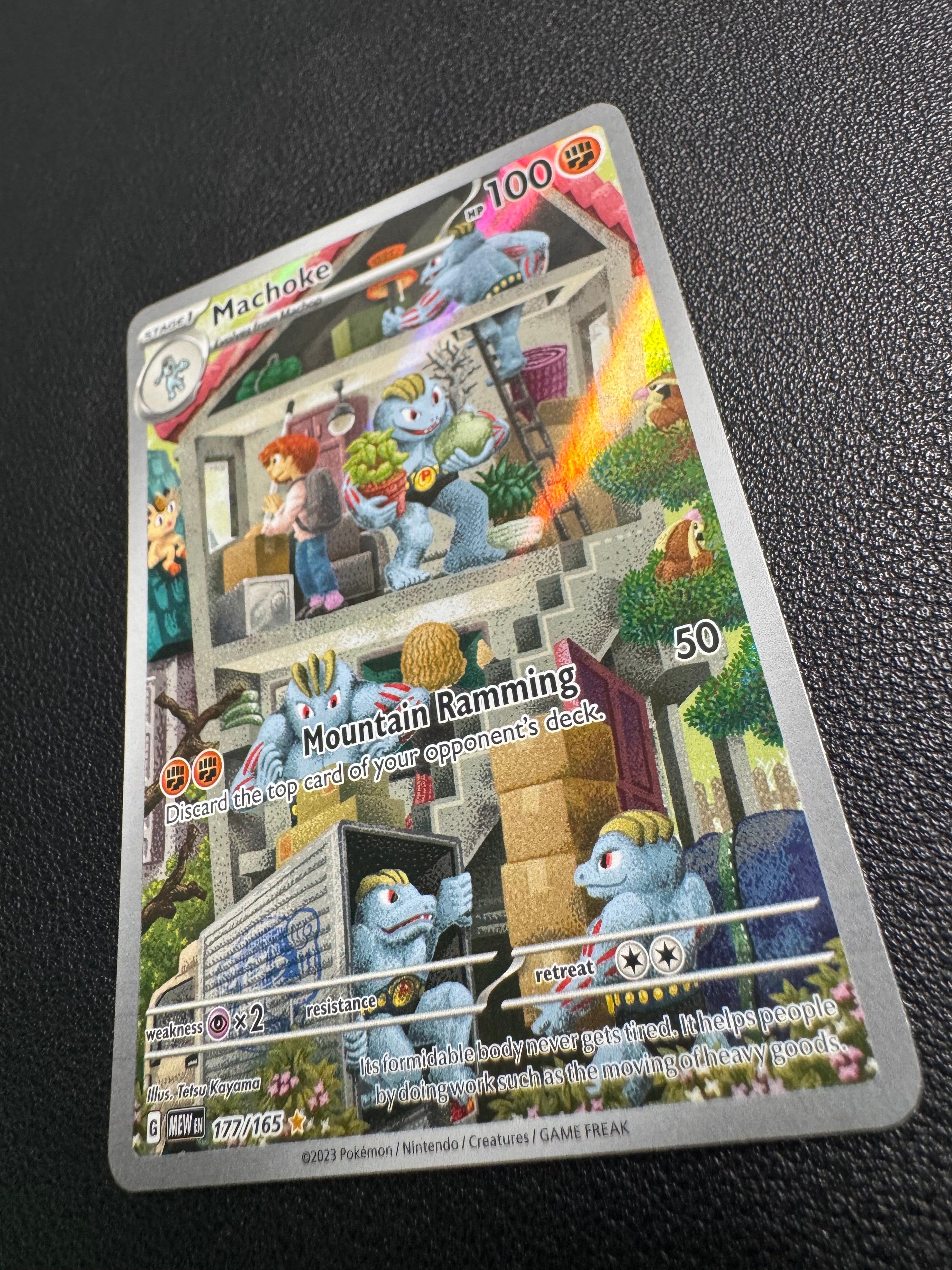 Machoke (Illustration Rare) 177/165 Scarlet & Violet 151 Pokémon TCG