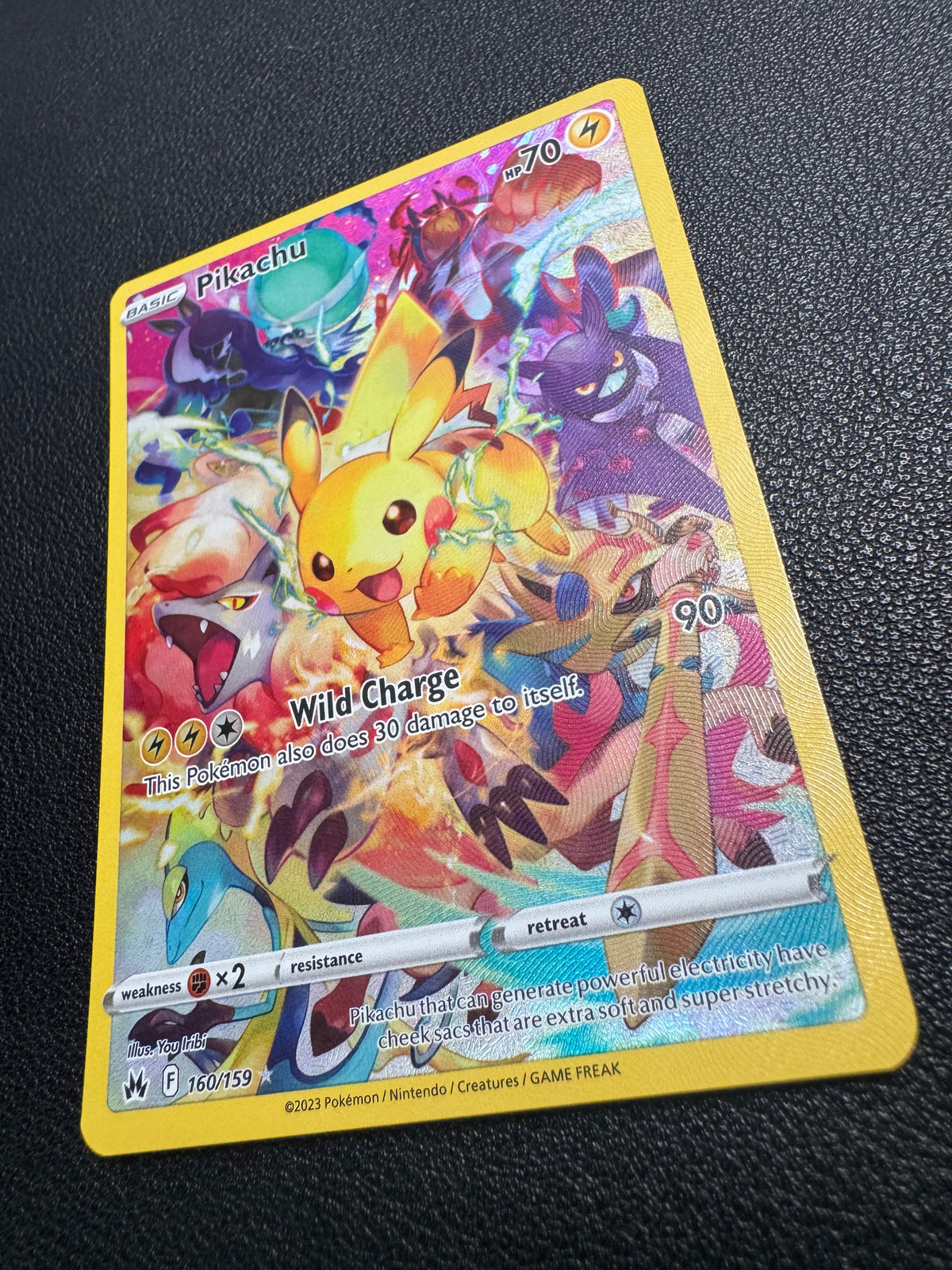 Pikachu (Secret Rare) 160/159 Crown Zenith Pokémon TCG