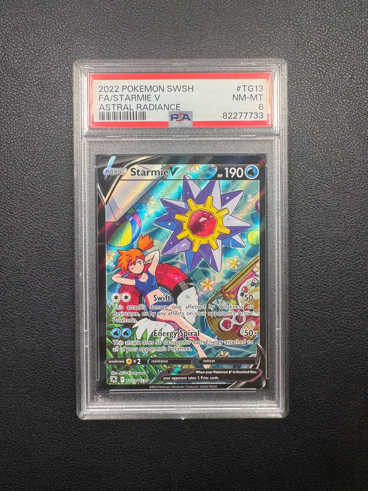Starmie V (Full Art) TG13/TG30 Astral Radiance Trainer Gallery PSA 8 Pokémon TCG