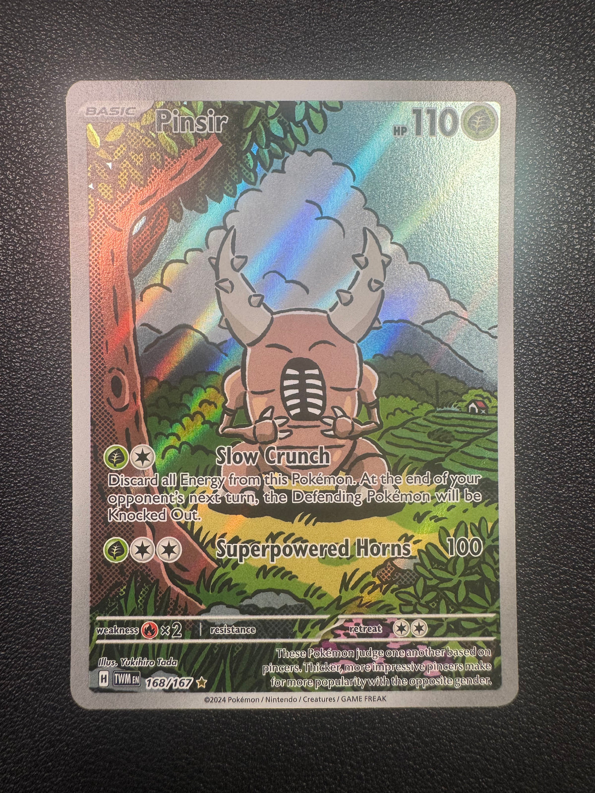 Pinsir (Illustration Rare) 168/167 Twilight Masquerade Pokémon TCG