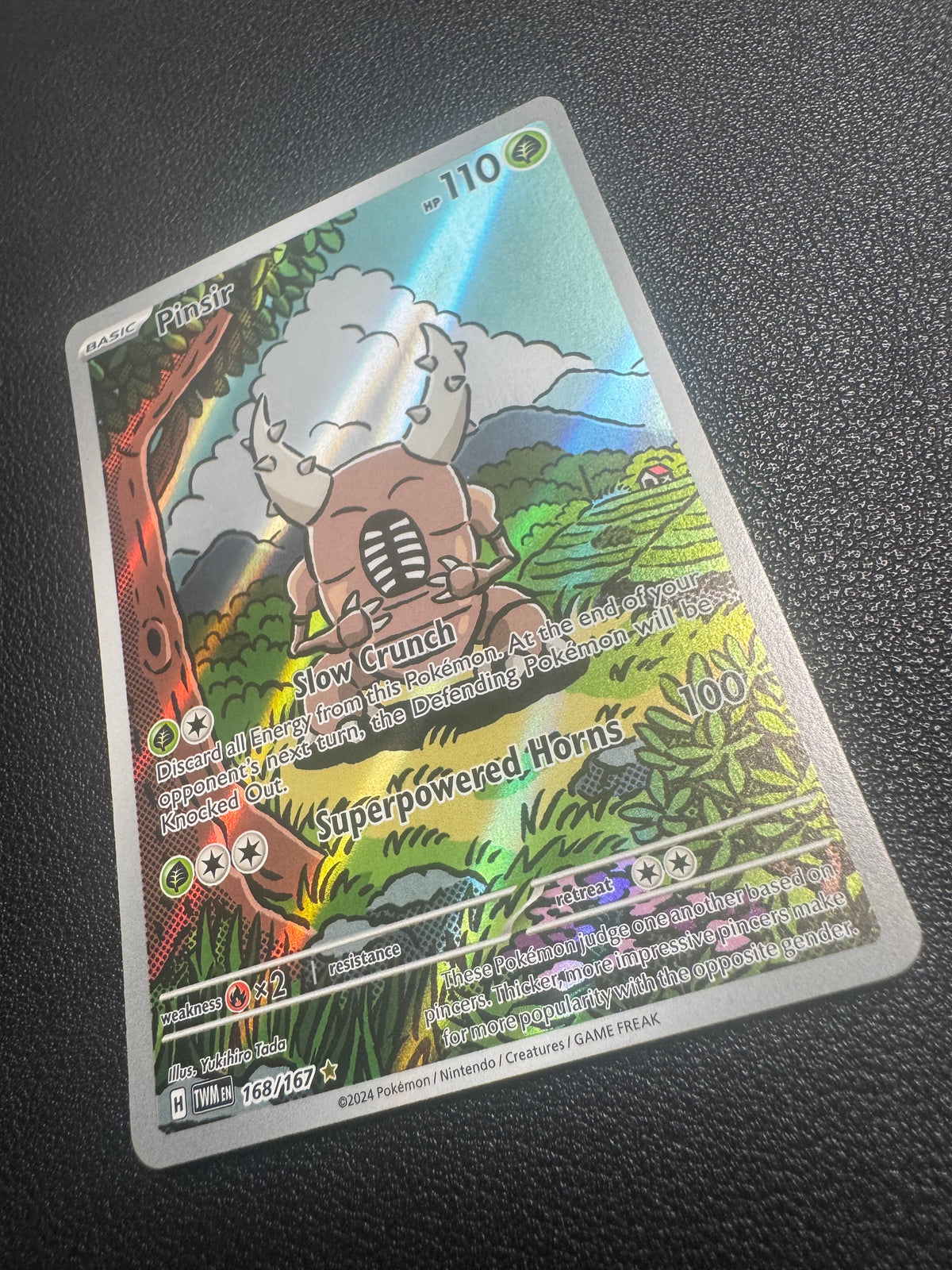 Pinsir (Illustration Rare) 168/167 Twilight Masquerade Pokémon TCG